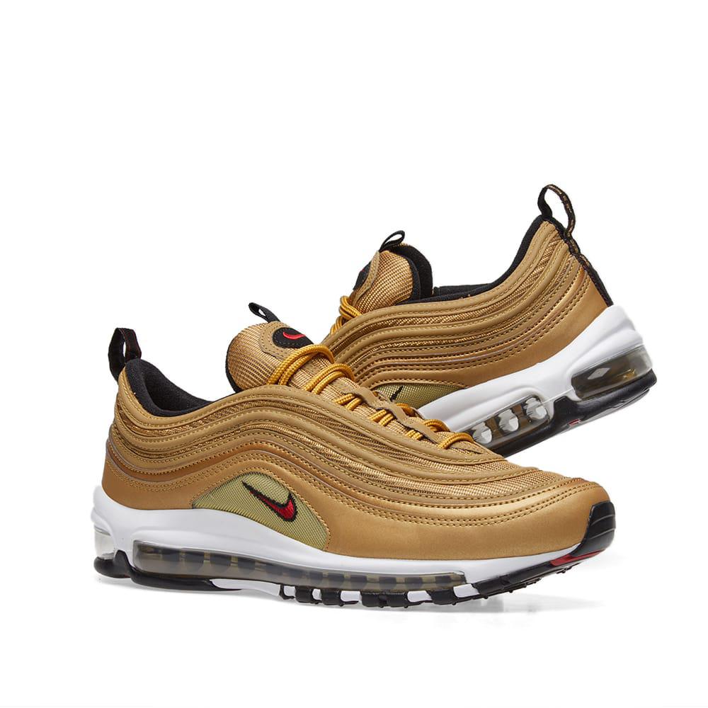 Nike Womens Air Max 97 Og Qs Shoes in Gold (Metallic) - Save 64% | Lyst
