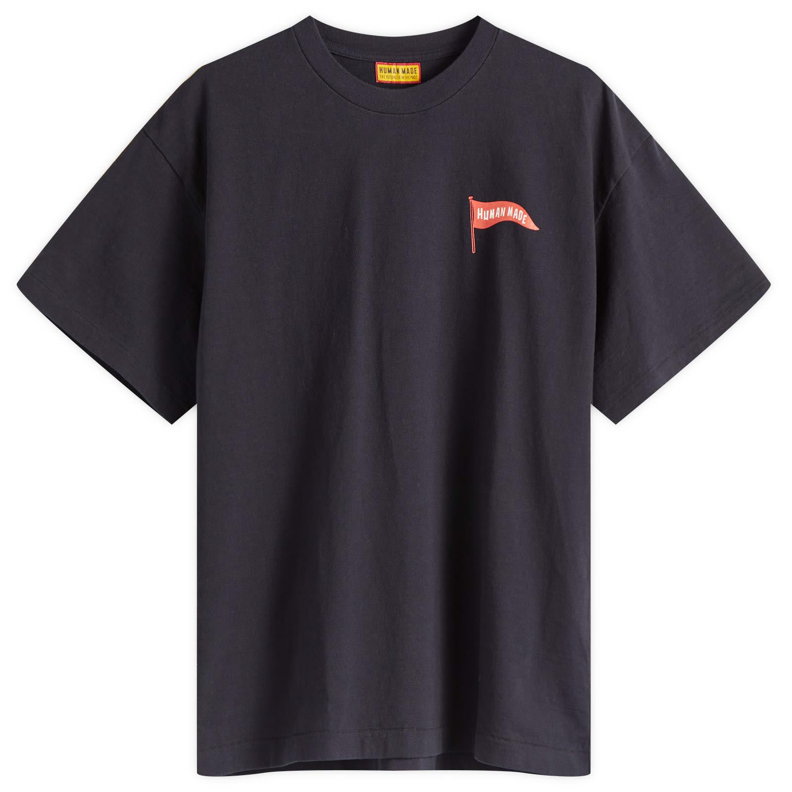HUMAN MADE○Polar Bear Flag T-Shirt〇関税送料込 human-made-Navy-Polar-Bear-
