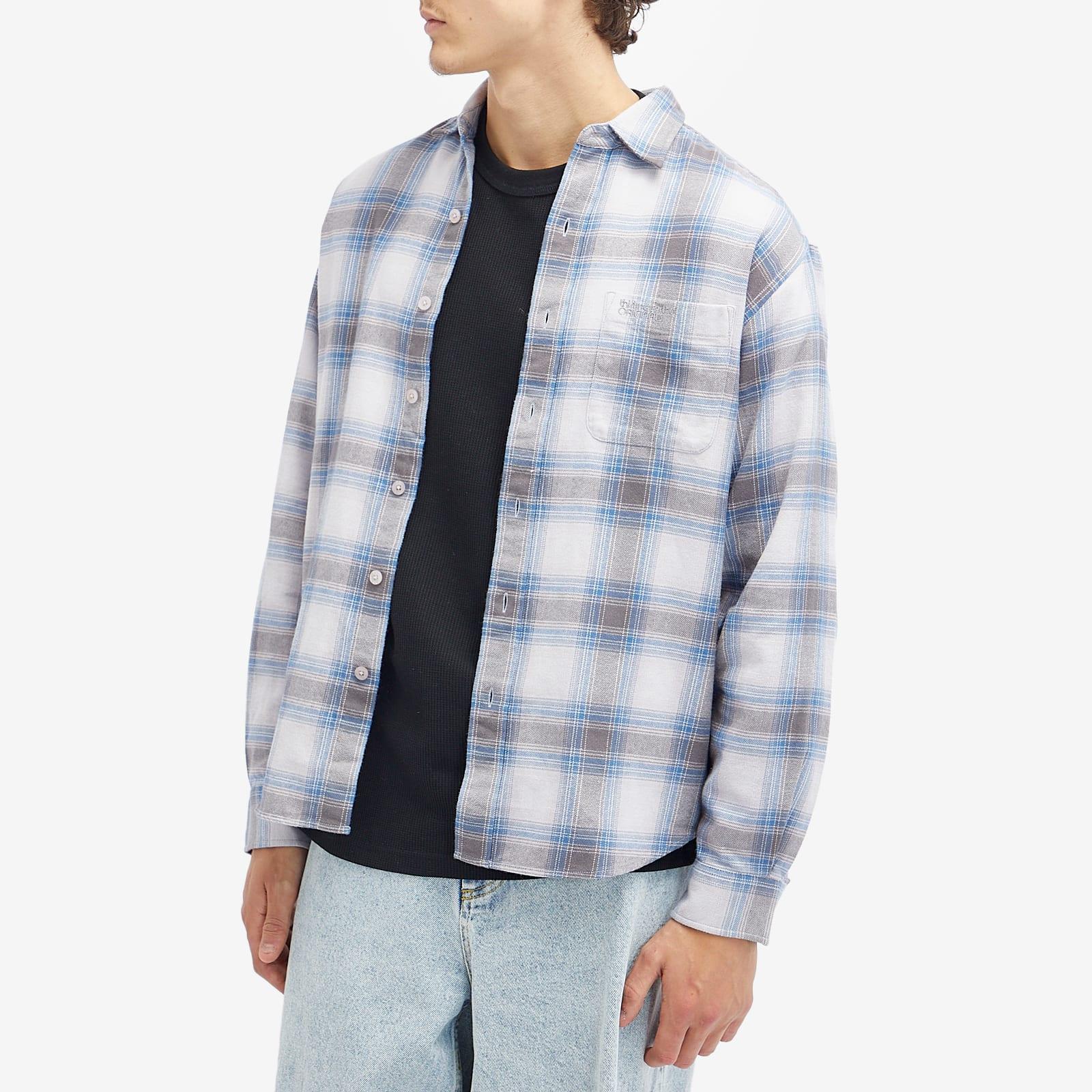 thisisneverthat Shadow Plaid Flannel Shirt in Blue for Men | Lyst
