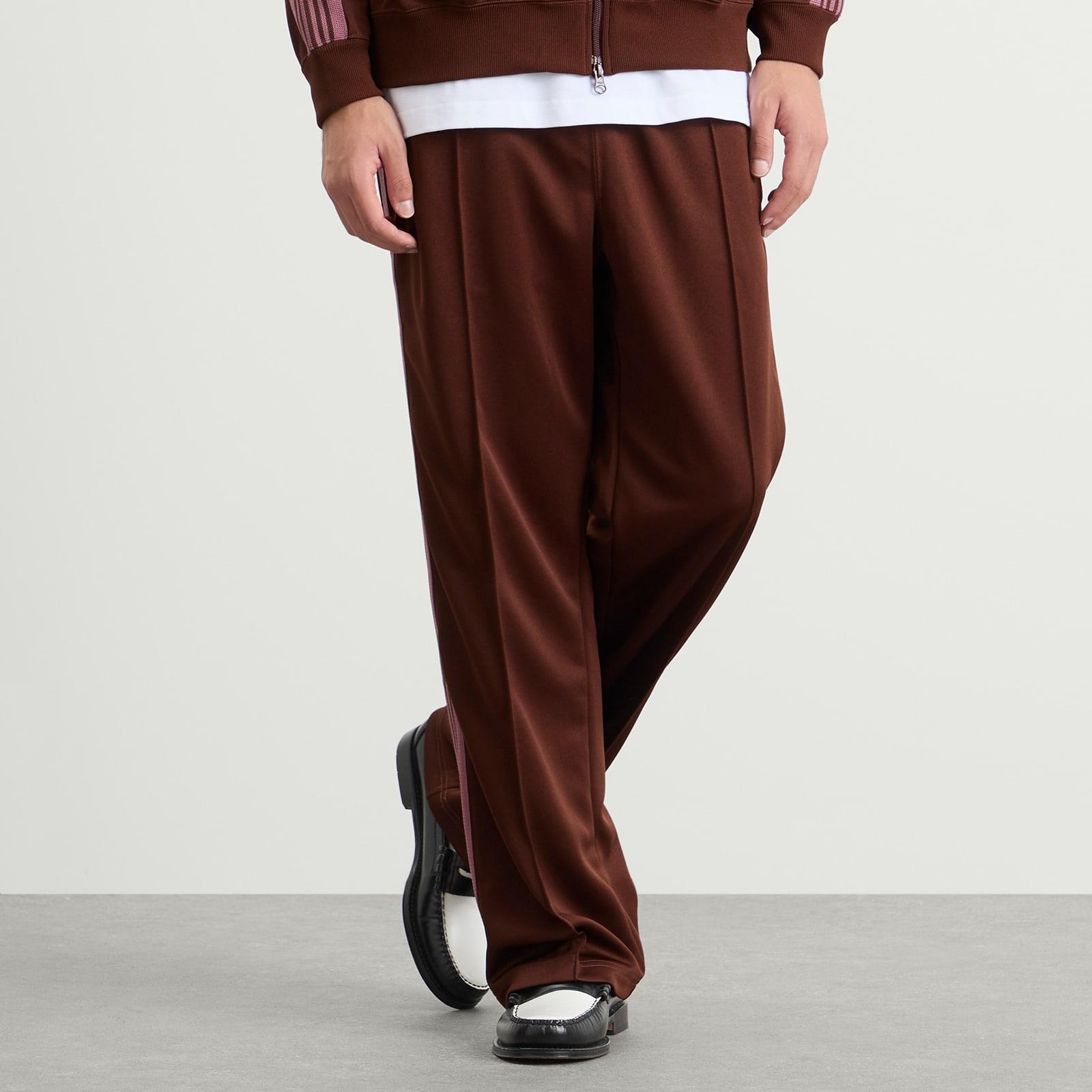 Needles Poly Smooth Track Pants in Brown for Men | Lyst