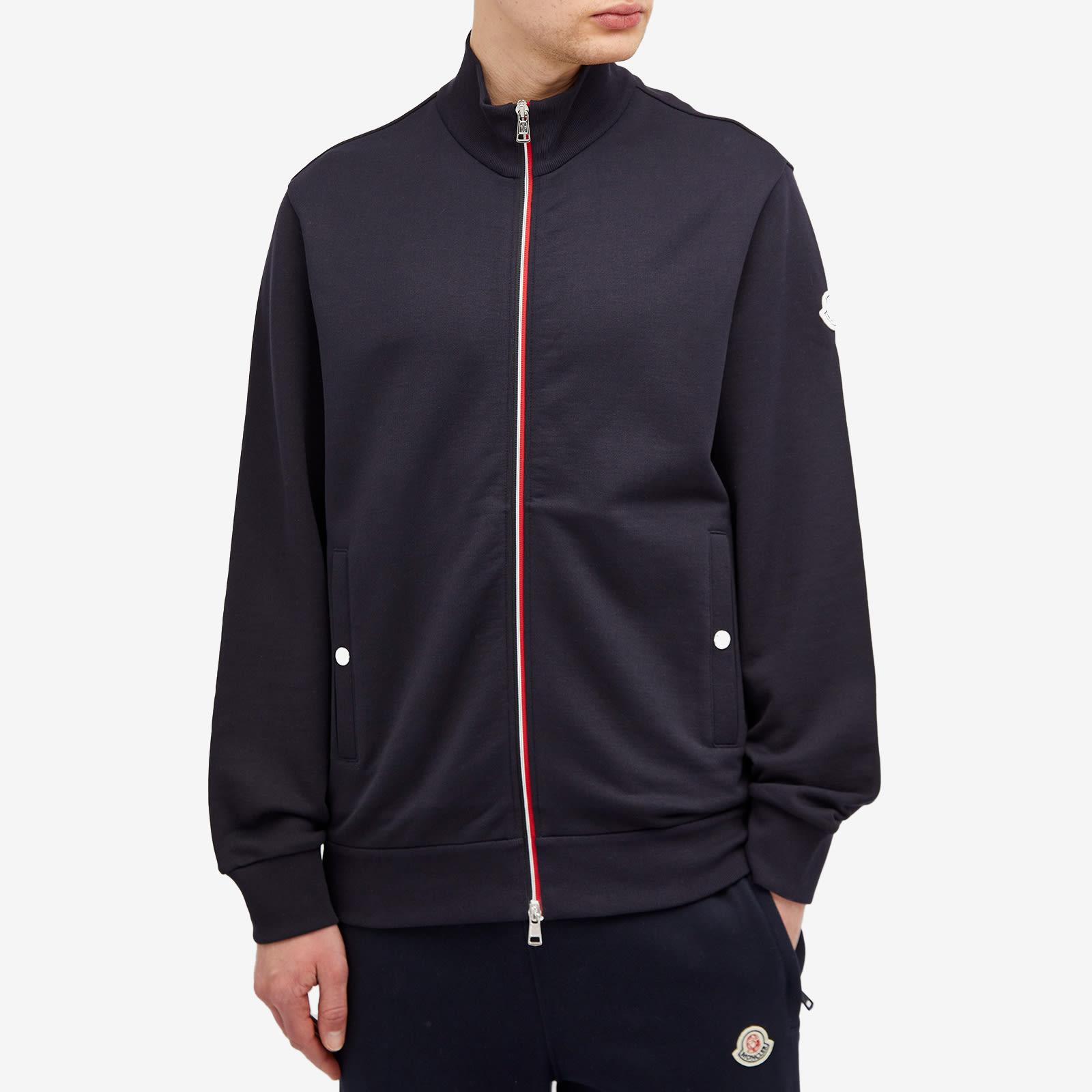 Moncler Zip Up Tricolor Cardigan in Blue for Men | Lyst