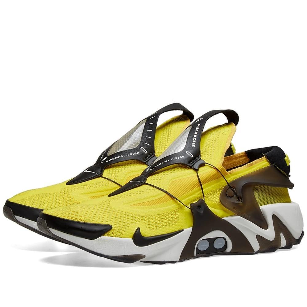 Nike Neoprene Adapt Huarache Sneakers in Yellow for Men - Lyst