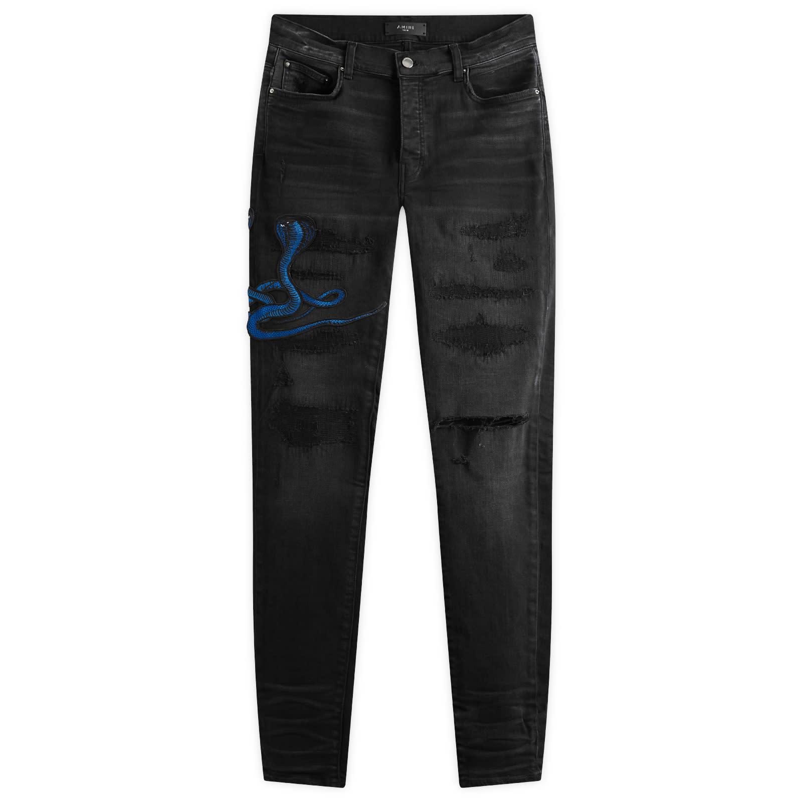 Amiri Cny Snake Archival Jeans in Grey for Men Lyst UK