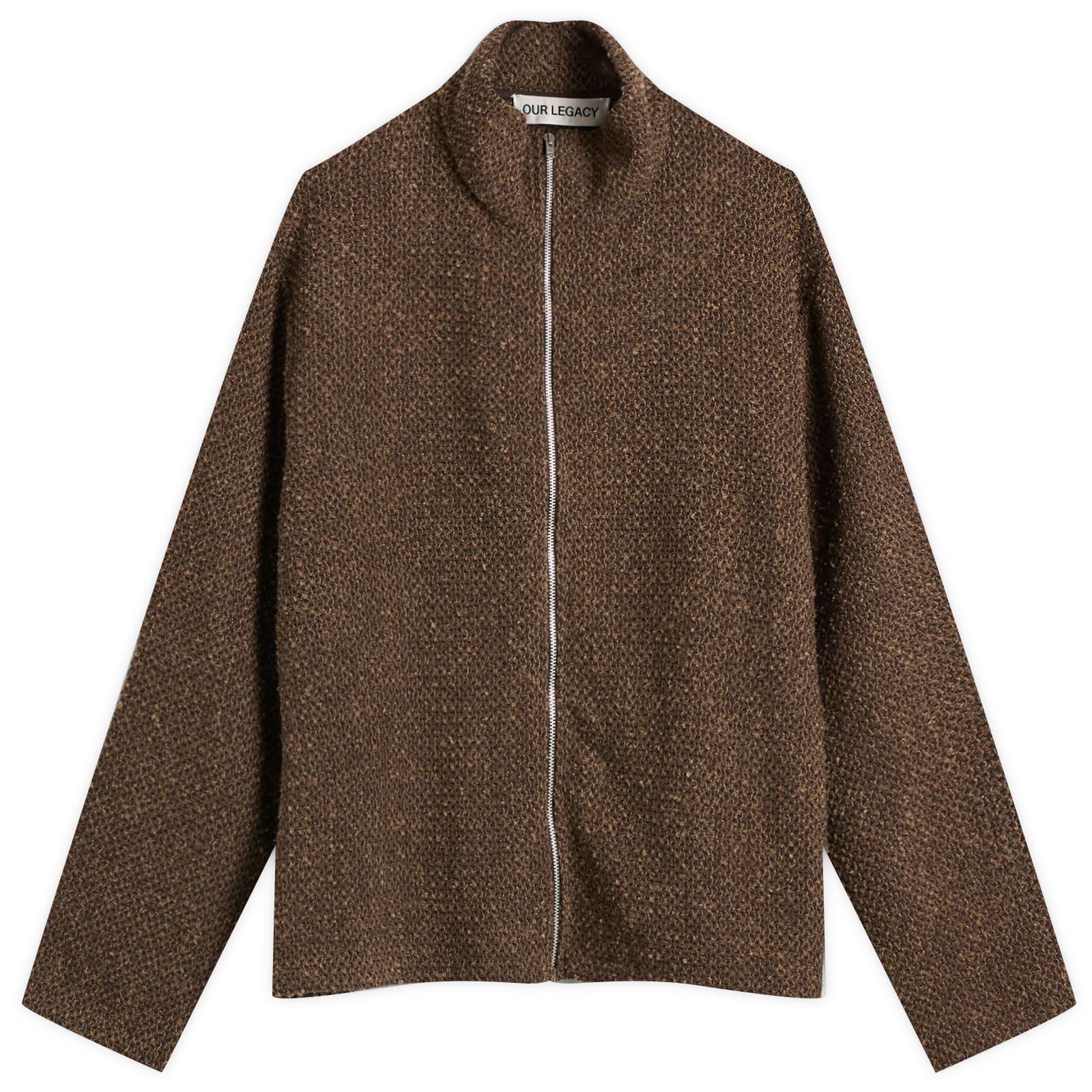 Our Legacy Shrunken Full Zip Polo in Brown for Men | Lyst UK