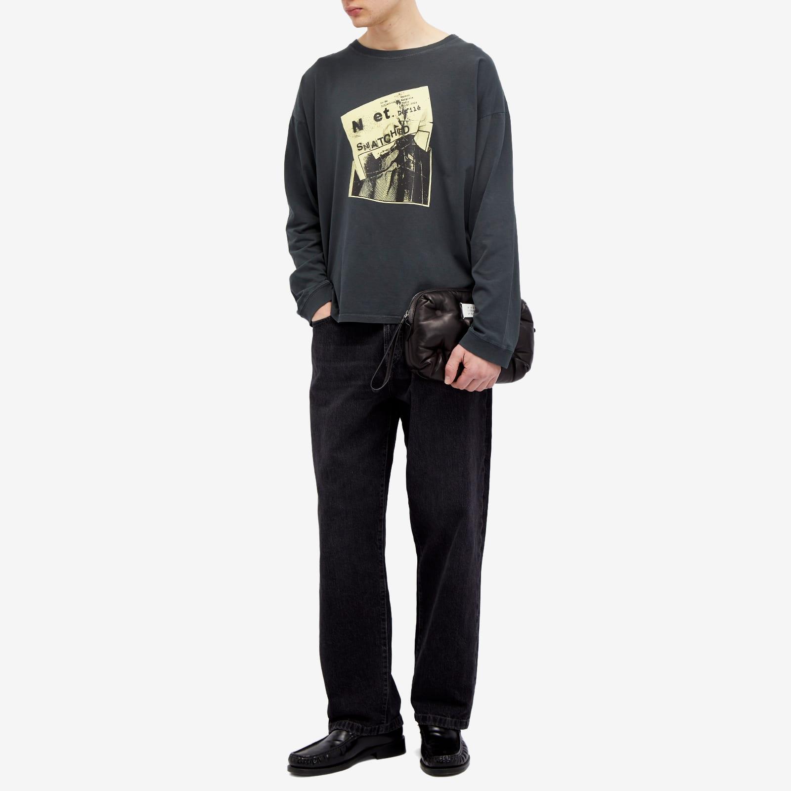 トップス Maison Margiera dark gray long sleeve T Maison Margiela Long Sleeve Poster T-Shirt in Blue for Men