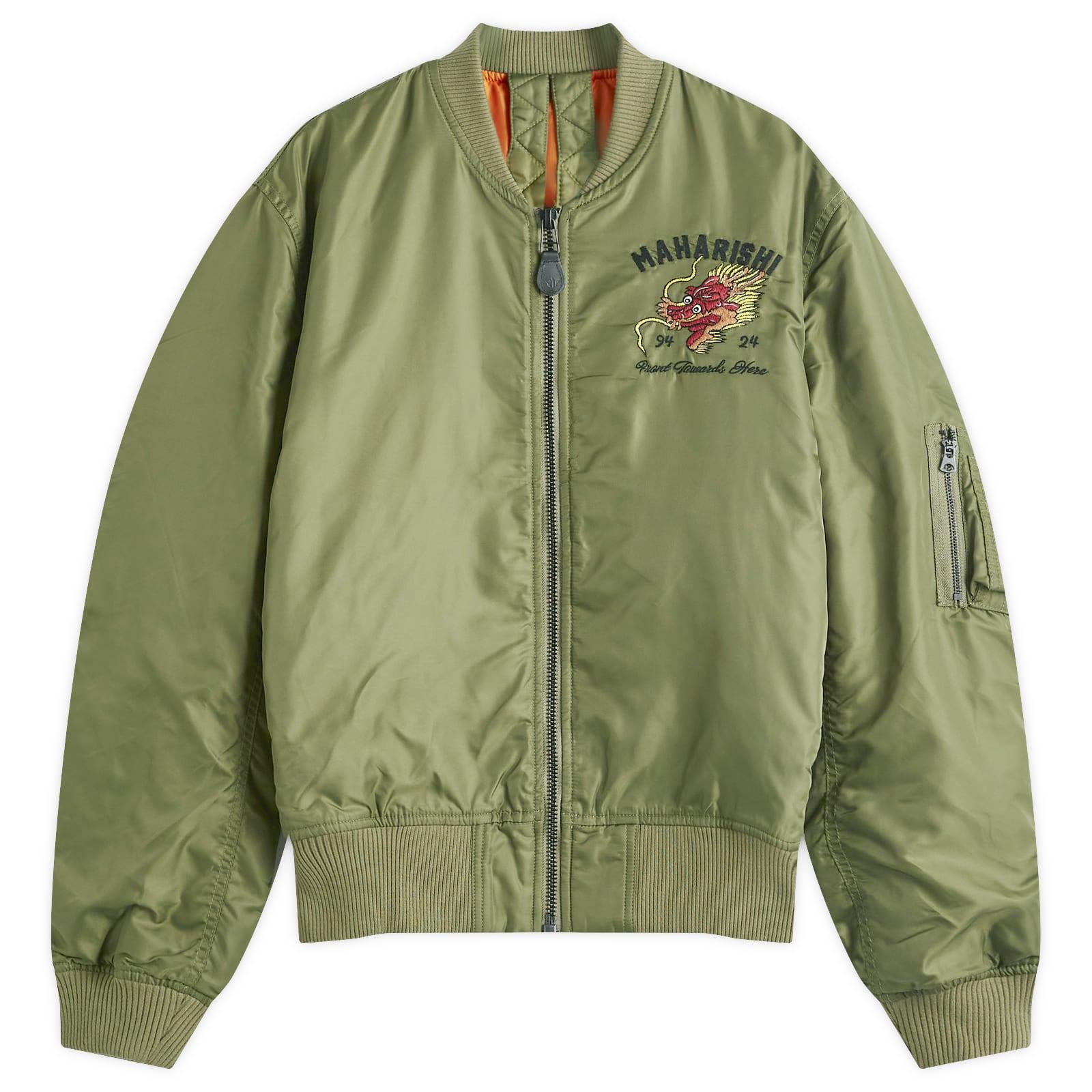 Maharishi Tour Dragon Map Ma1 Jacket in Green for Men | Lyst