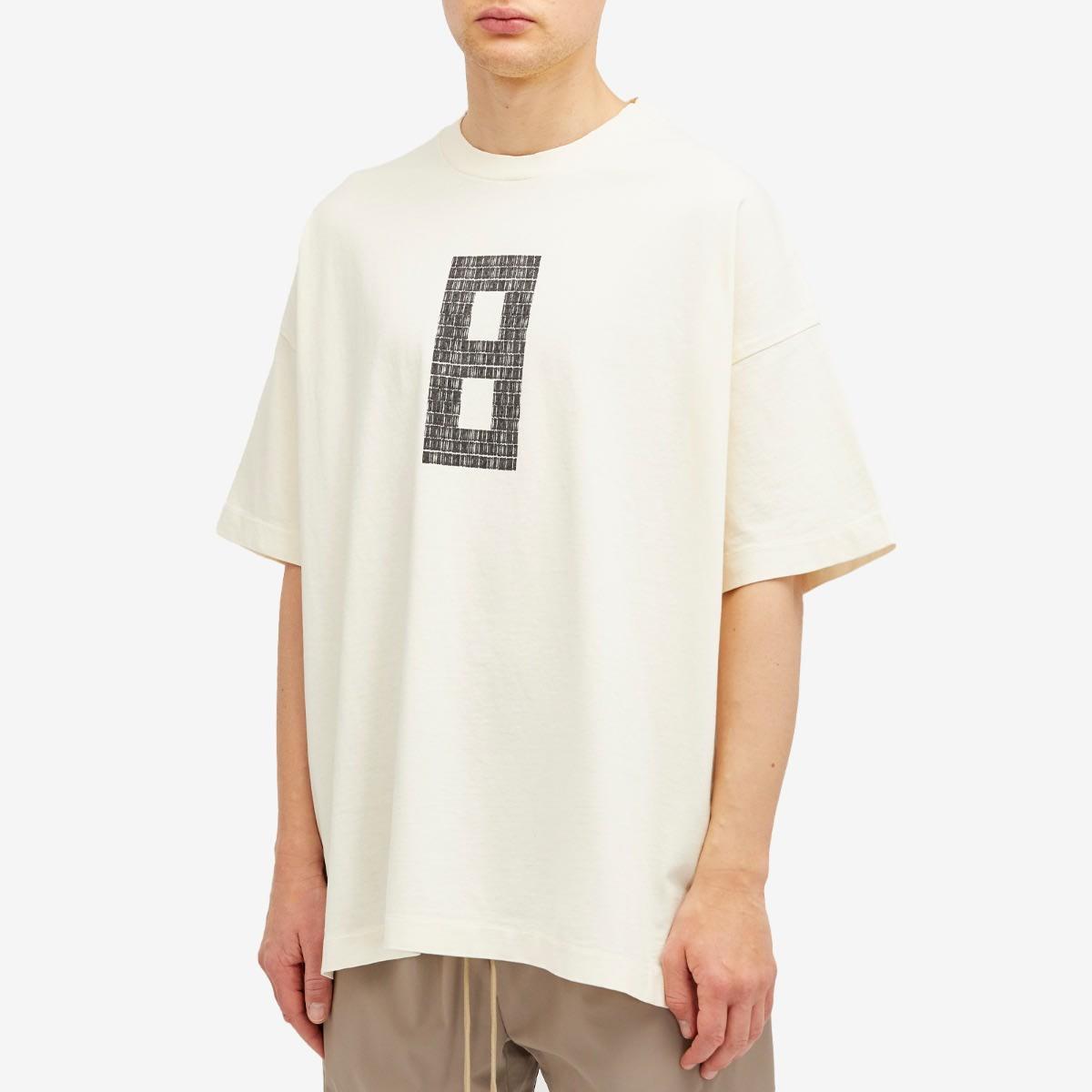 Fear of God フェアオブゴッド / 8 Print Short Sleeved T-Shirt Fear Of God 8 Print Short Sleeved T-Shirt in White for Men