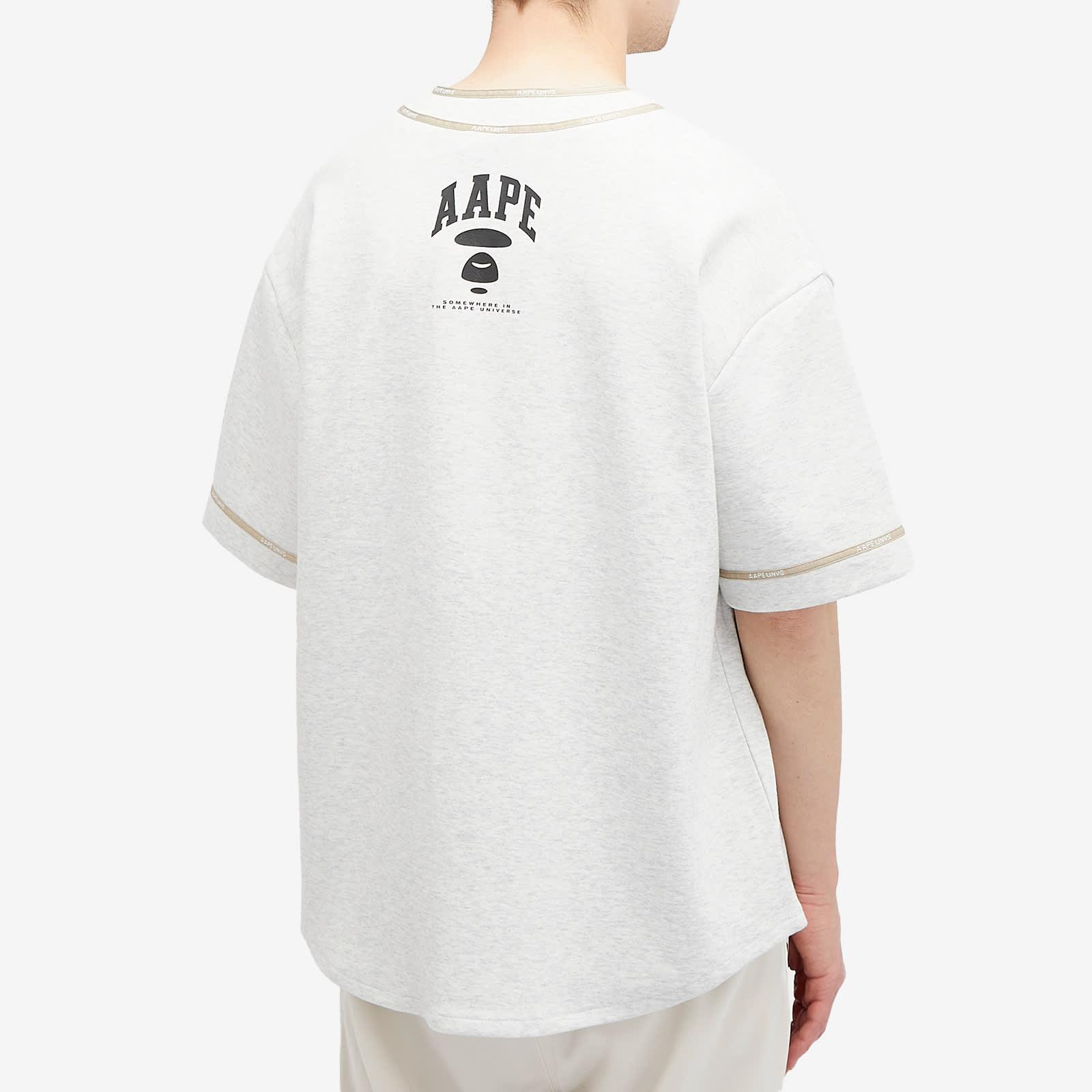 Aape By A Bathing Ape Aape Baseball Shirt in White for Men Lyst