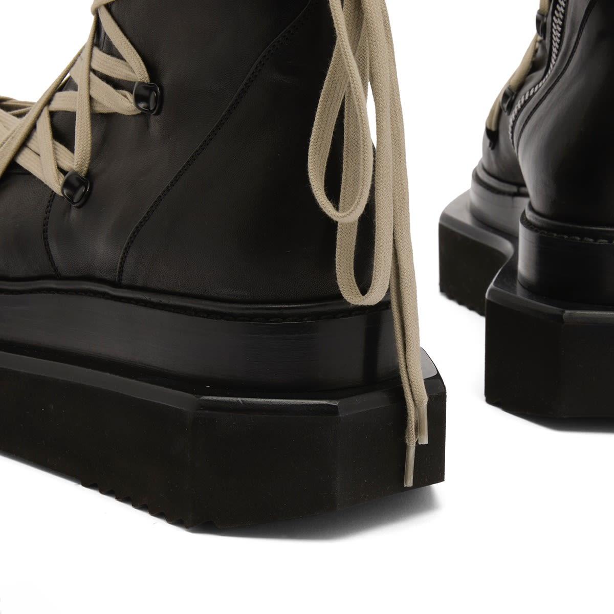 Rick Owens Megalace Turbo Cyclops Boot in Black for Men | Lyst