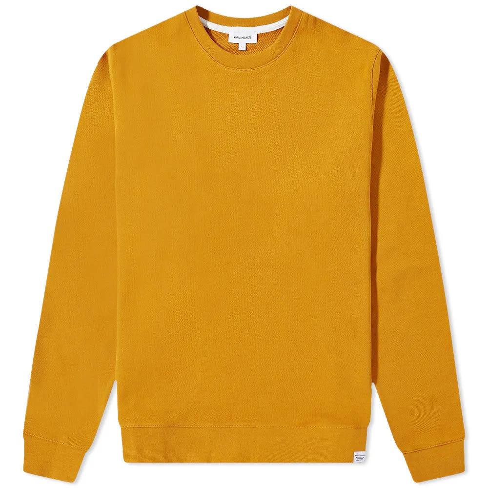 Norse Projects Vagn Classic Crew Sweat in Orange for Men | Lyst