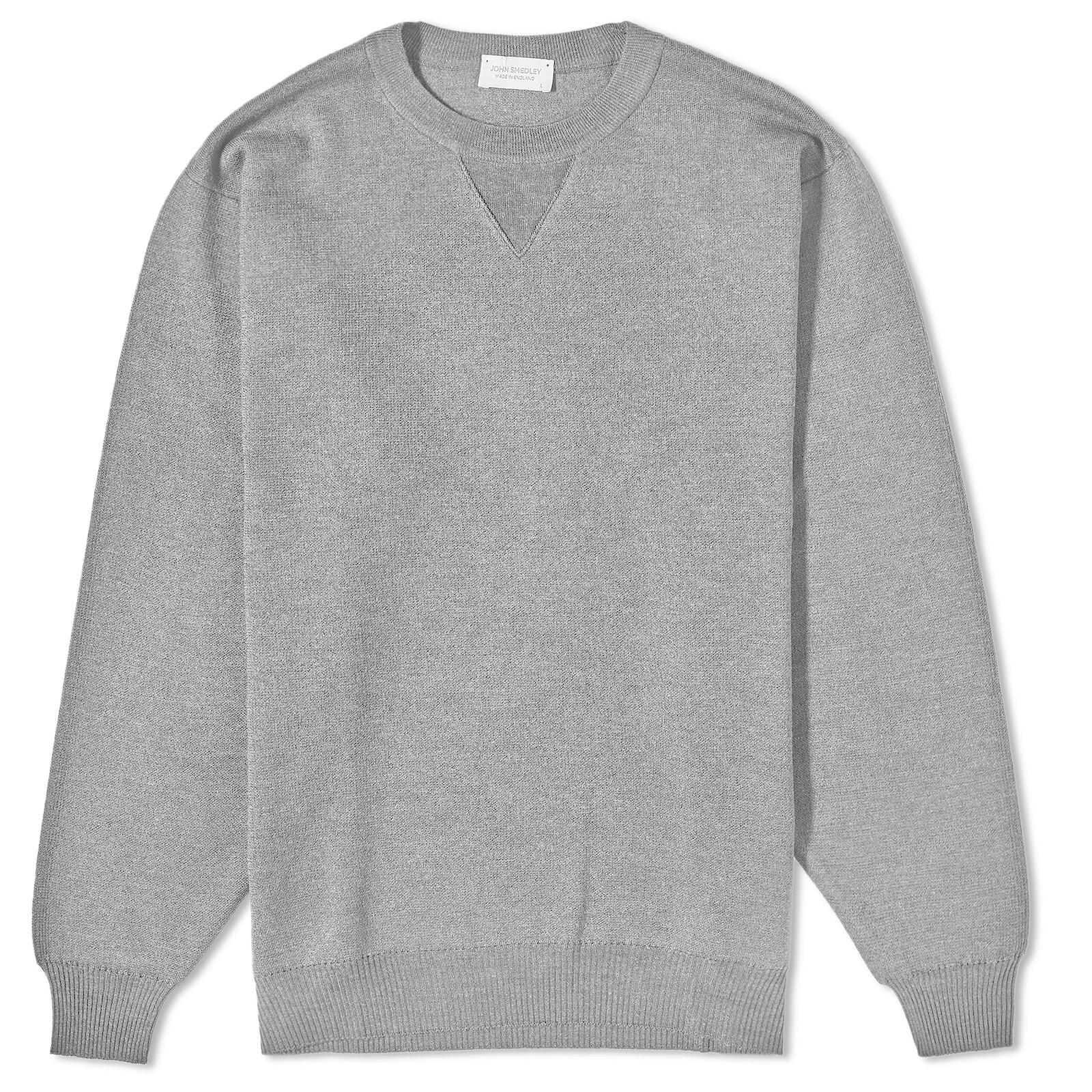 John Smedley Gonson Crew Knit in Grey for Men | Lyst Canada