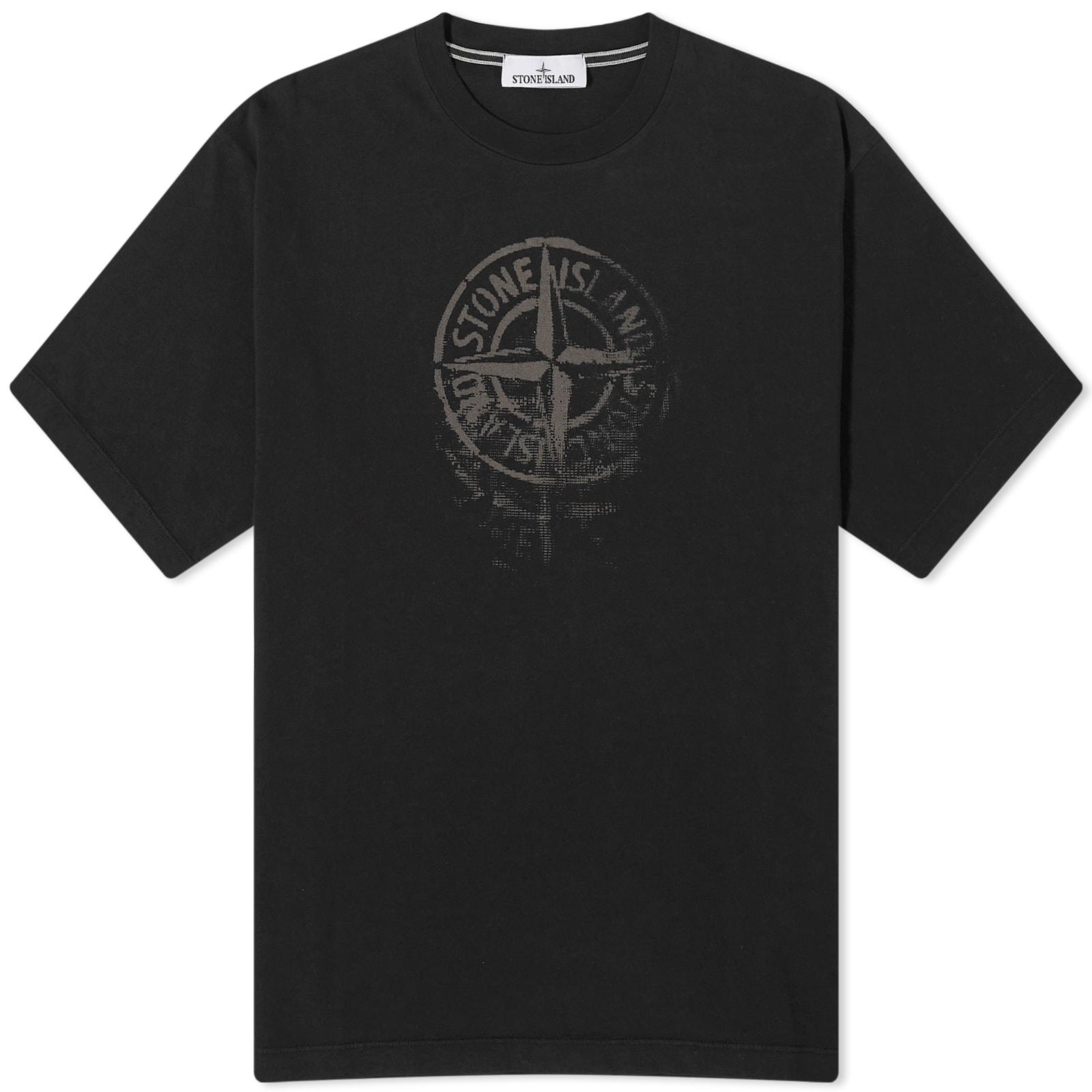 STONE ★ REFLECTIVE ONE PRINT T-SHIRT[正規品/関税込] Stone Island - REFLECTIVE ONE T-SHIRT BLACK – LE LABO STORE