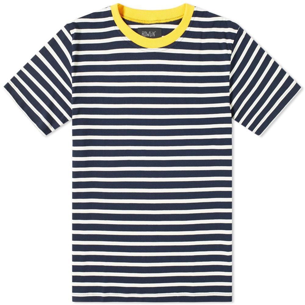 Howlin' By Morrison Cotton Howlin' Contrast Rib Stripe Tee in Blue for ...