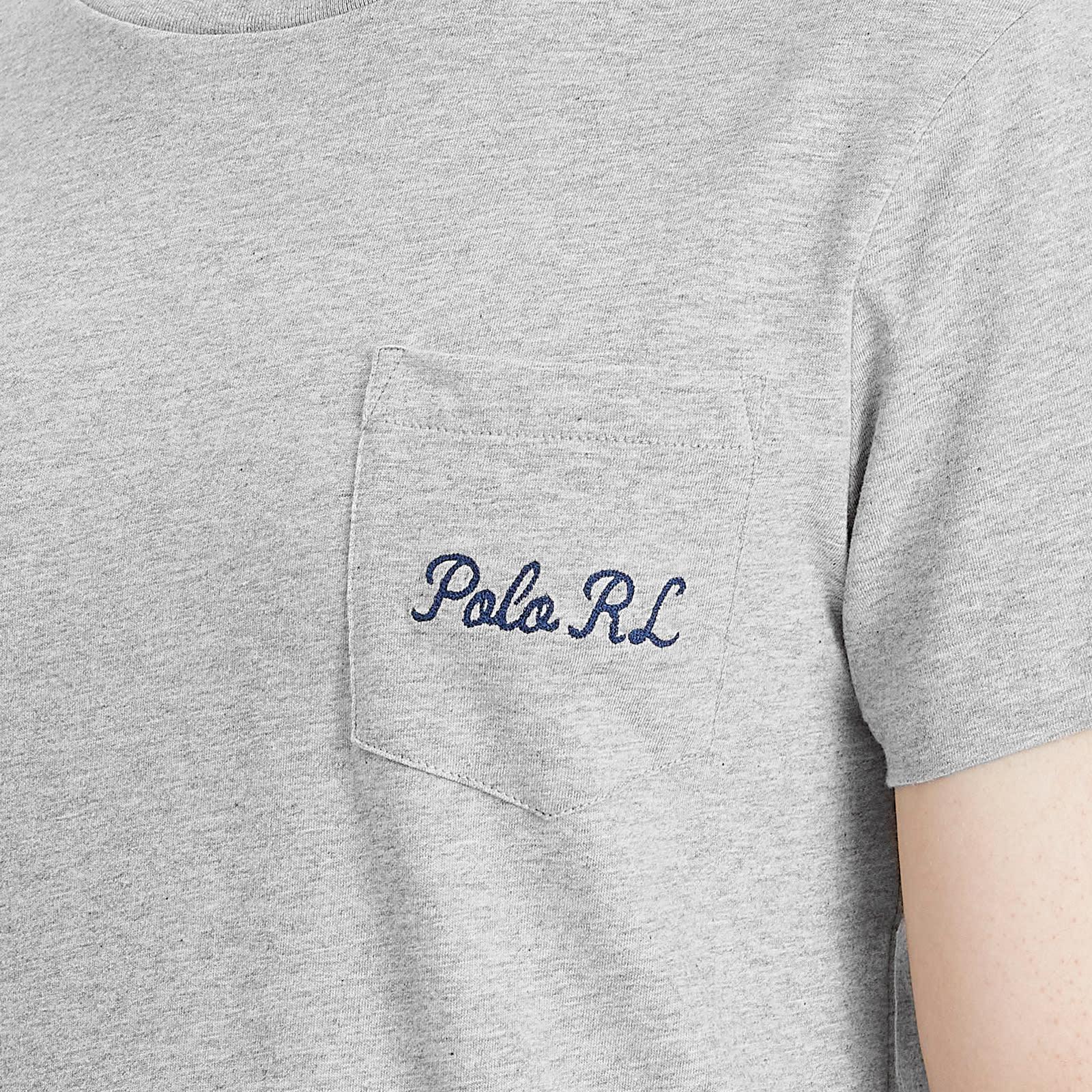 Polo Ralph Lauren Explorer Bear Pocket T-Shirt in Grey for