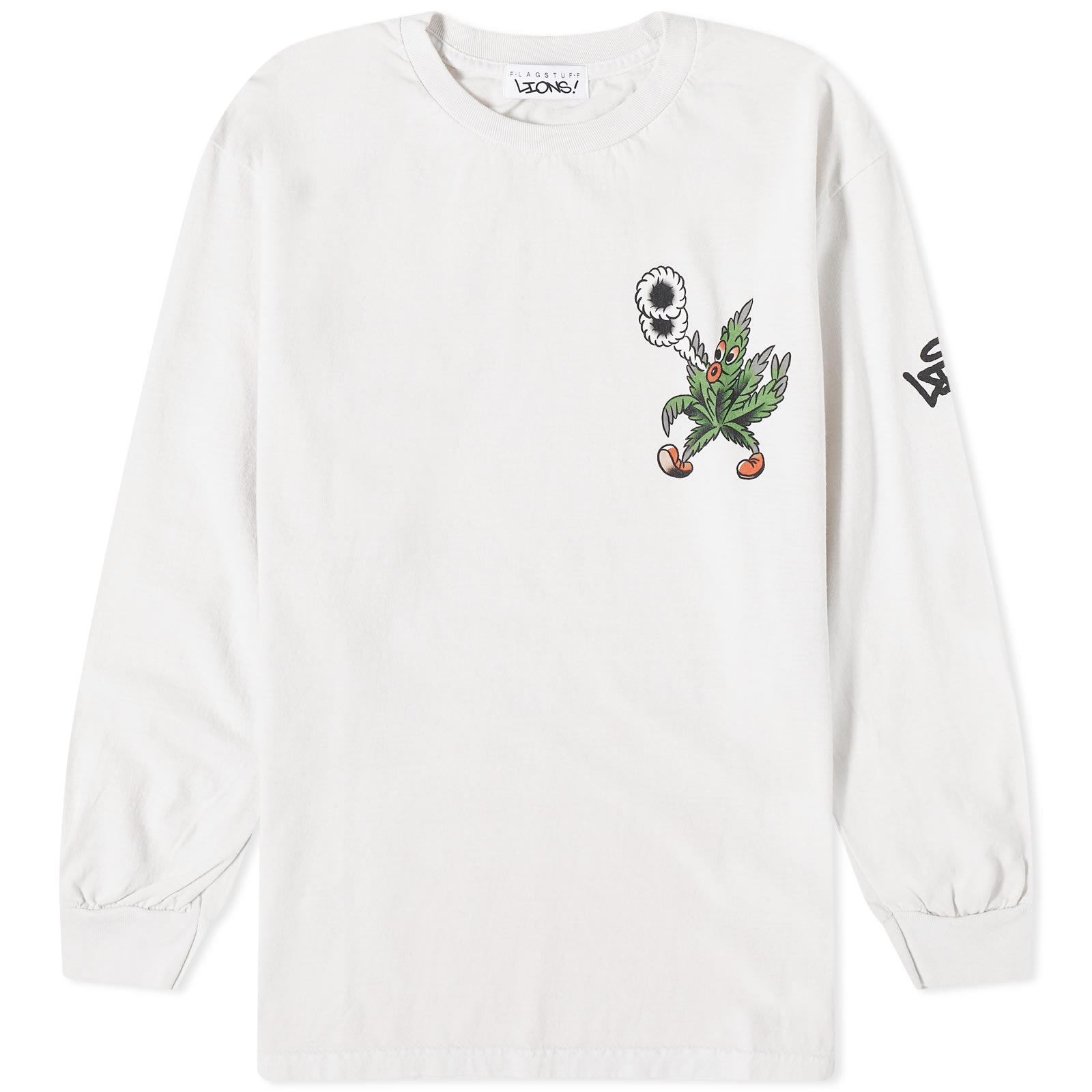 Flagstuff X Lions Nyc Long Sleeve T-shirt in White for Men | Lyst