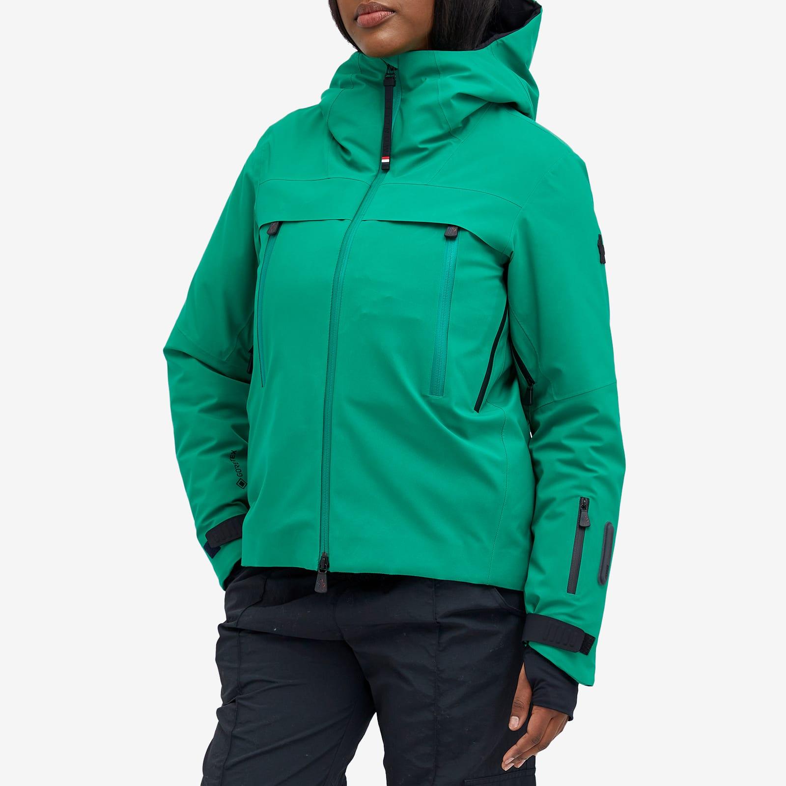 Moncler Chanavey Hooded Ski Jacket in Green | Lyst
