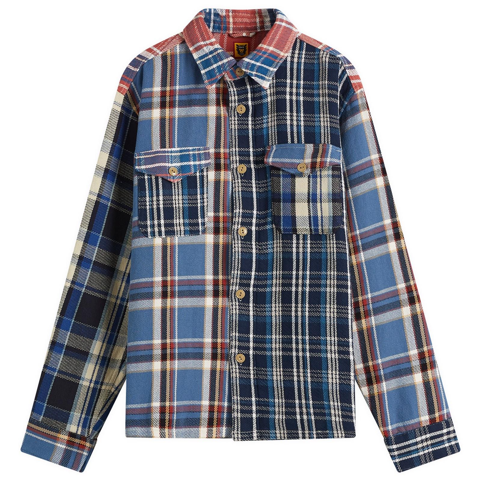Human Made Crazy Check L/S Shirt in Blue for Men | Lyst UK