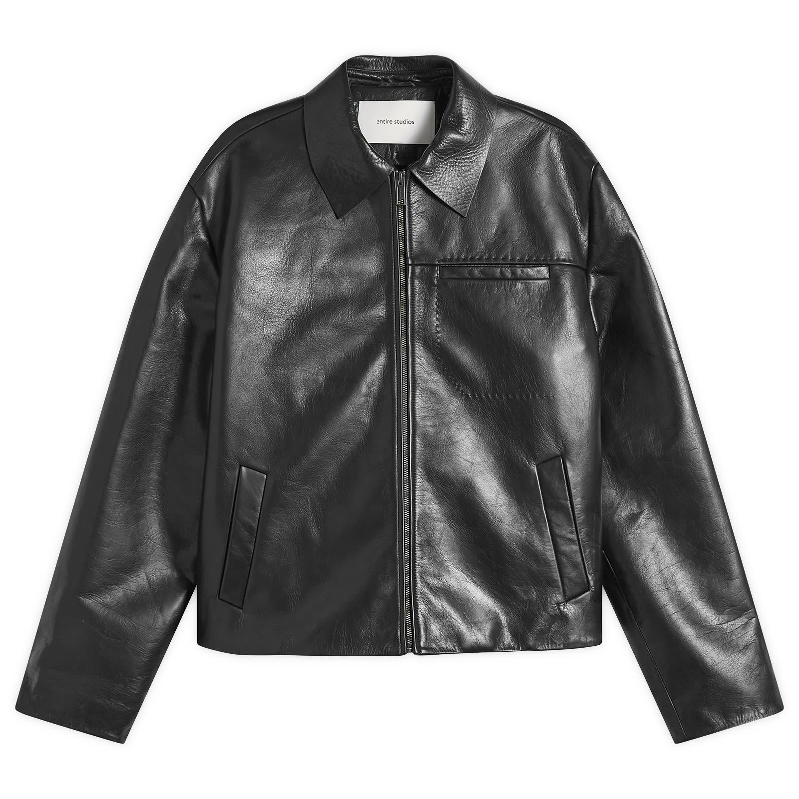 Entire studios Corehide Leather Jacket in Black for Men | Lyst