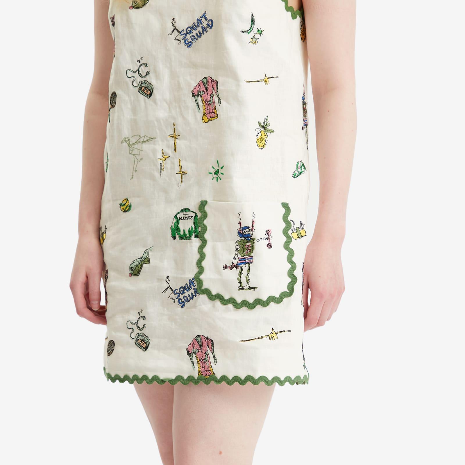 ALMAIS Play Embroidered Mini Dress in White | Lyst Australia