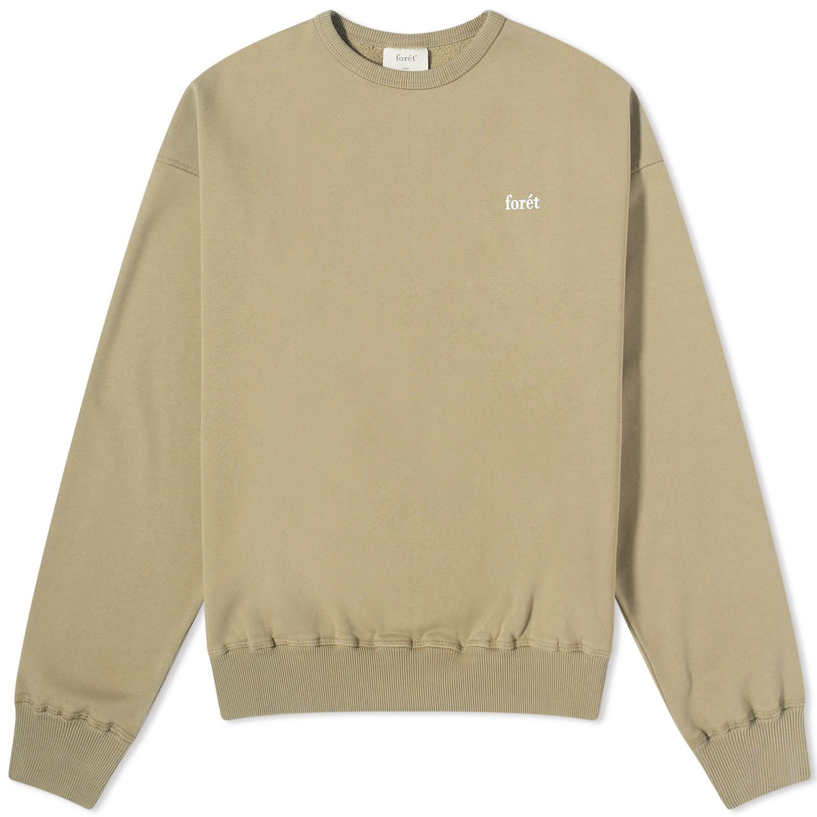 Forét Day Logo Crew Sweat in Natural for Men | Lyst