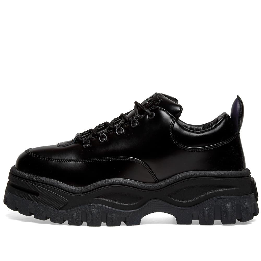 chunky leather trainers
