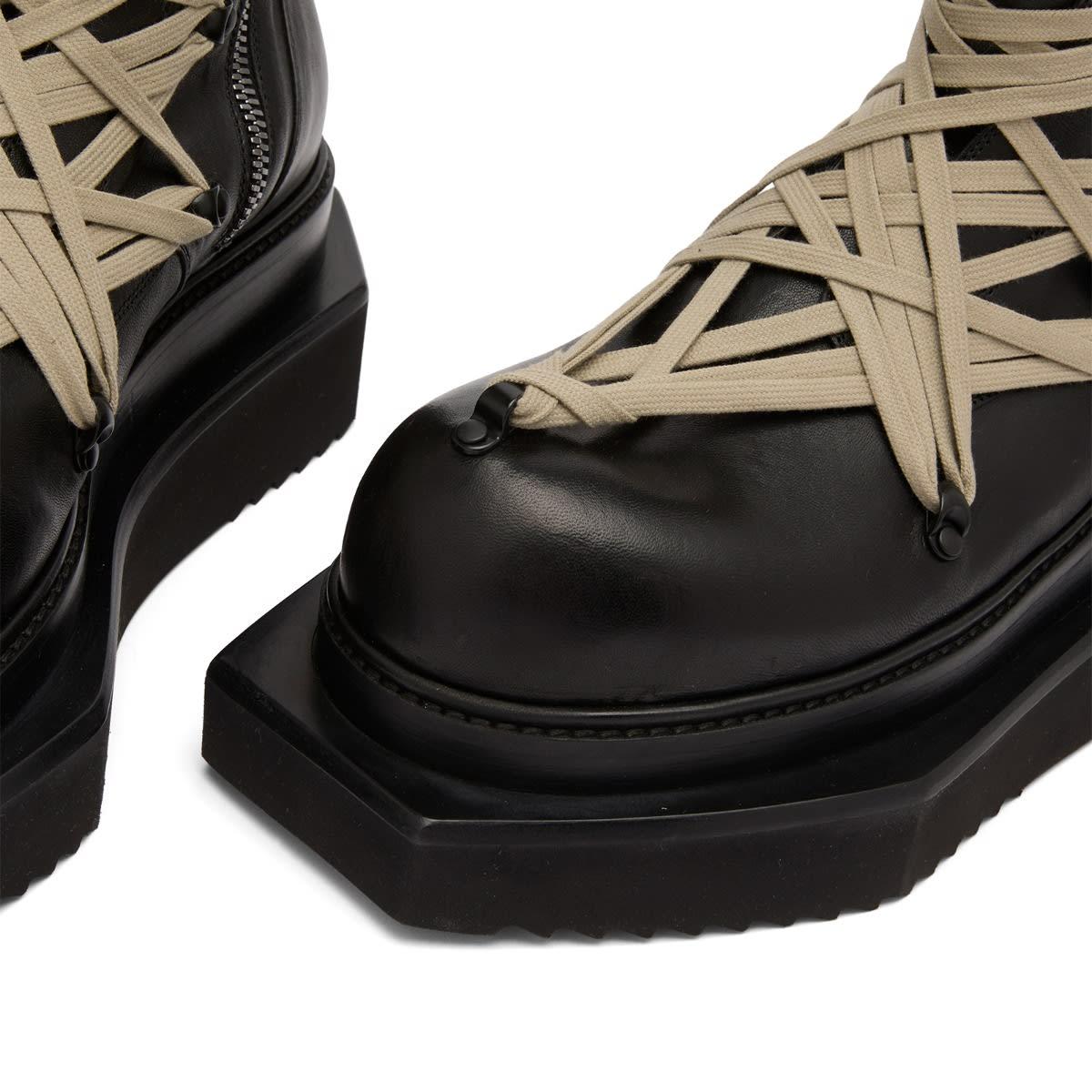 Rick Owens Megalace Turbo Cyclops Boot in Black for Men | Lyst