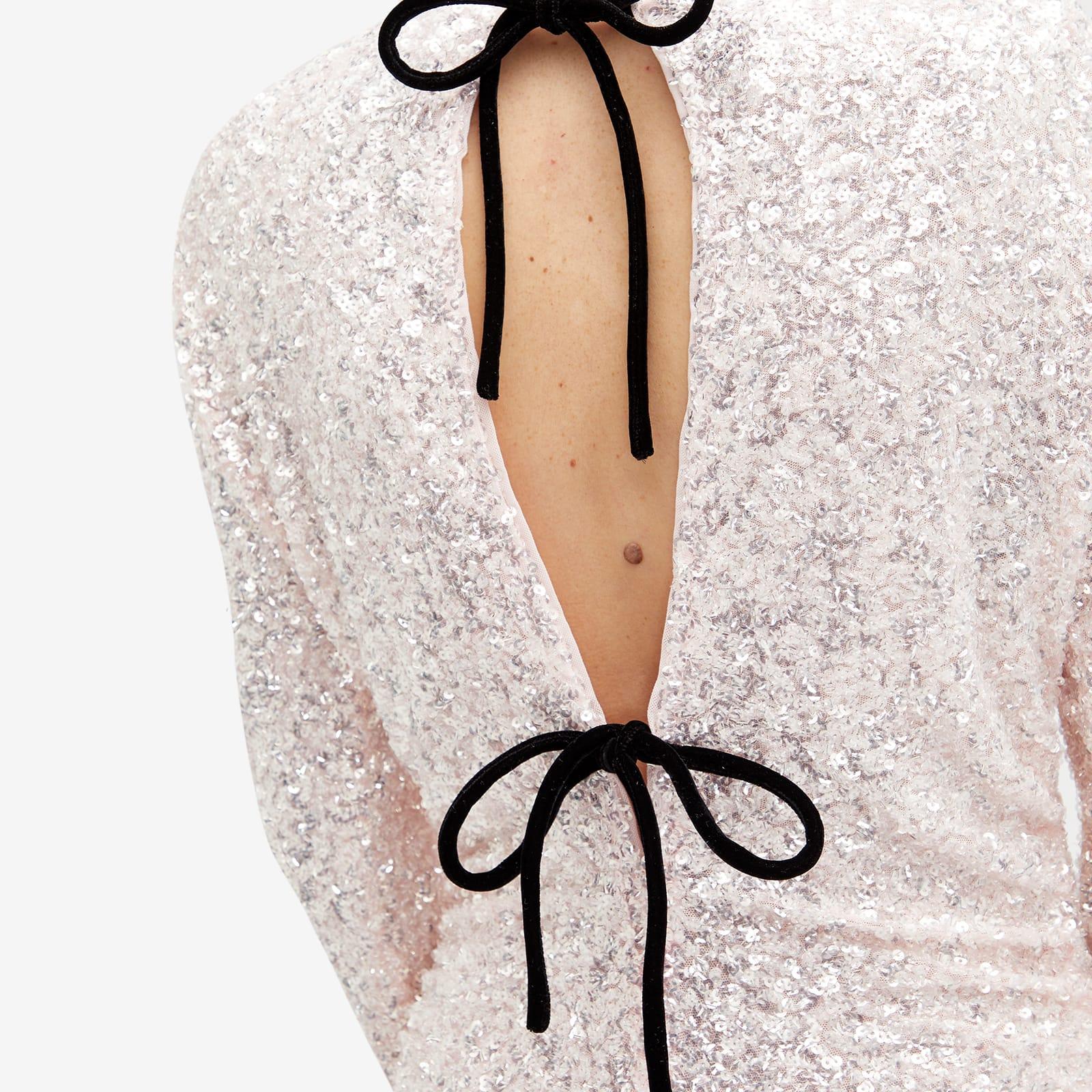 Ganni 3D Sequins Maxi Dress in White Lyst Canada