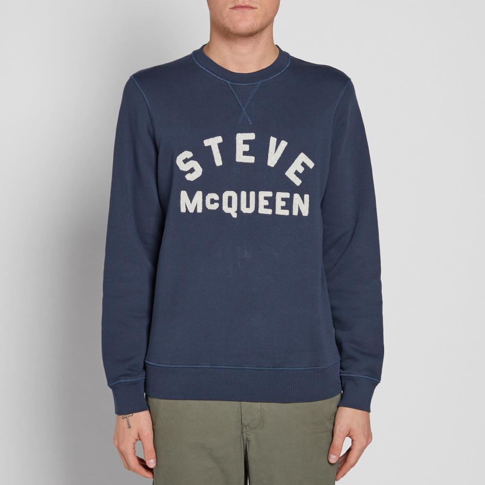Steve mcqueen blue sweatshirt Clearance