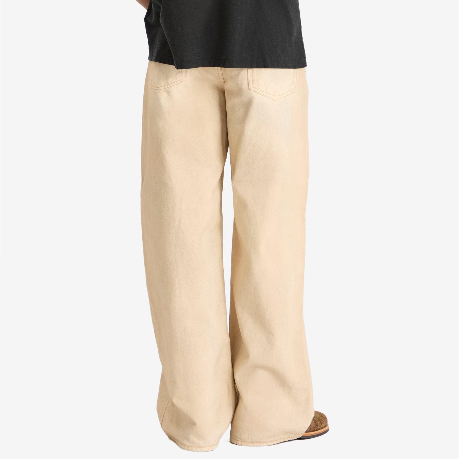 Acne Studios 1981 U Traffic Sand Wash Loose Fit Jeans in Natural 
