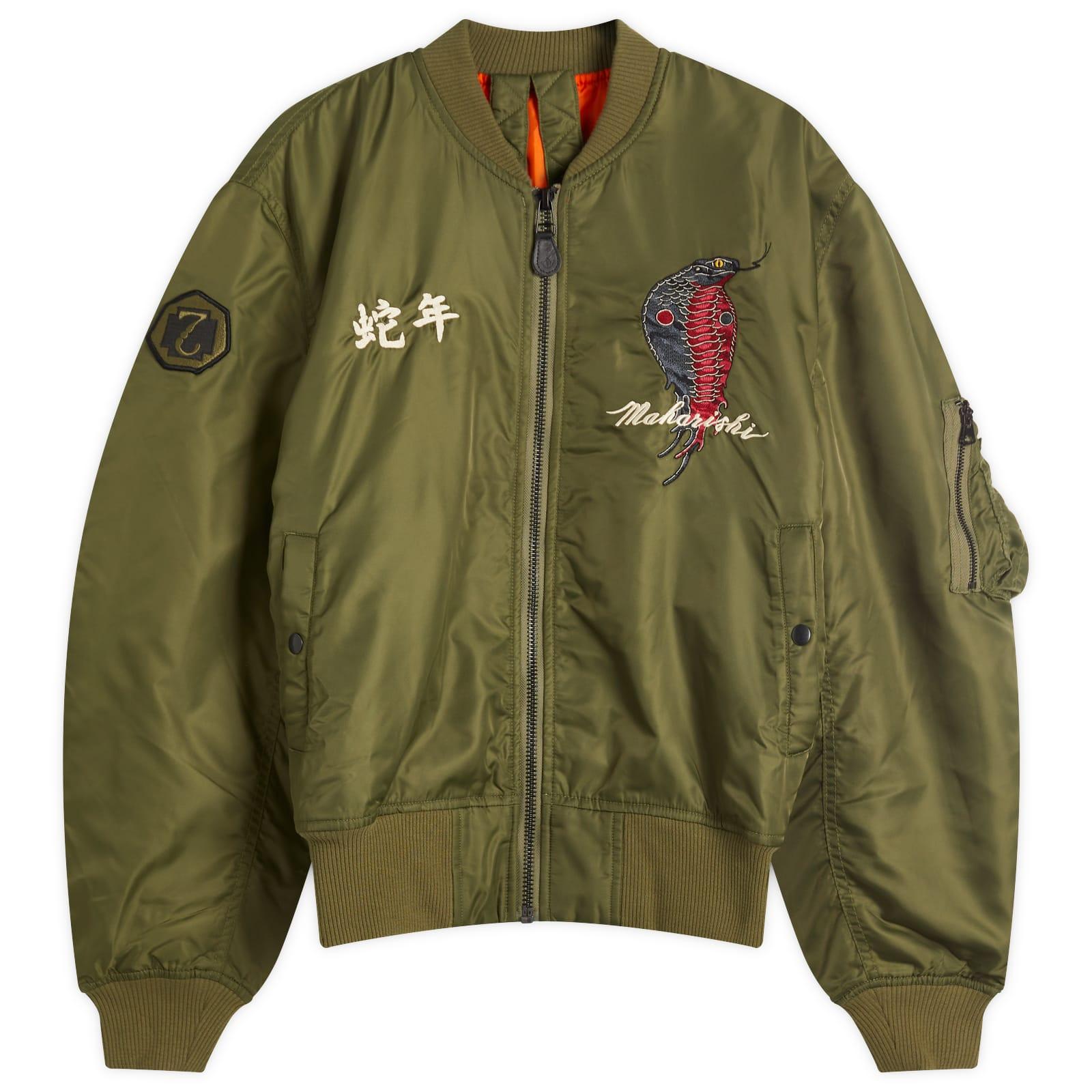 Maharishi Year Of The Snake Ma-1 Flight Jacket in Green for Men | Lyst