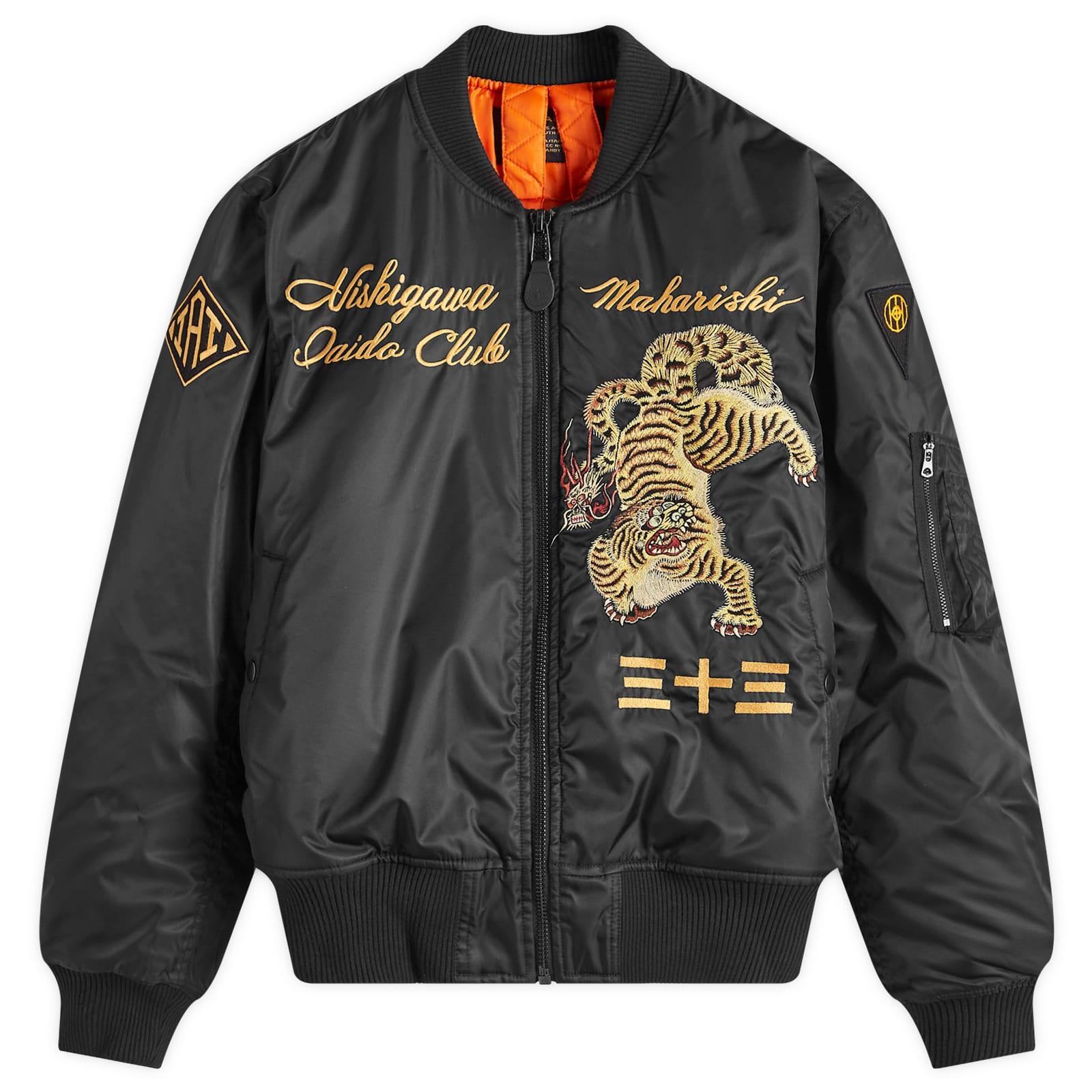 Maharishi Nekomata Tiger Ma1 Jacket Flight in Black for Men | Lyst