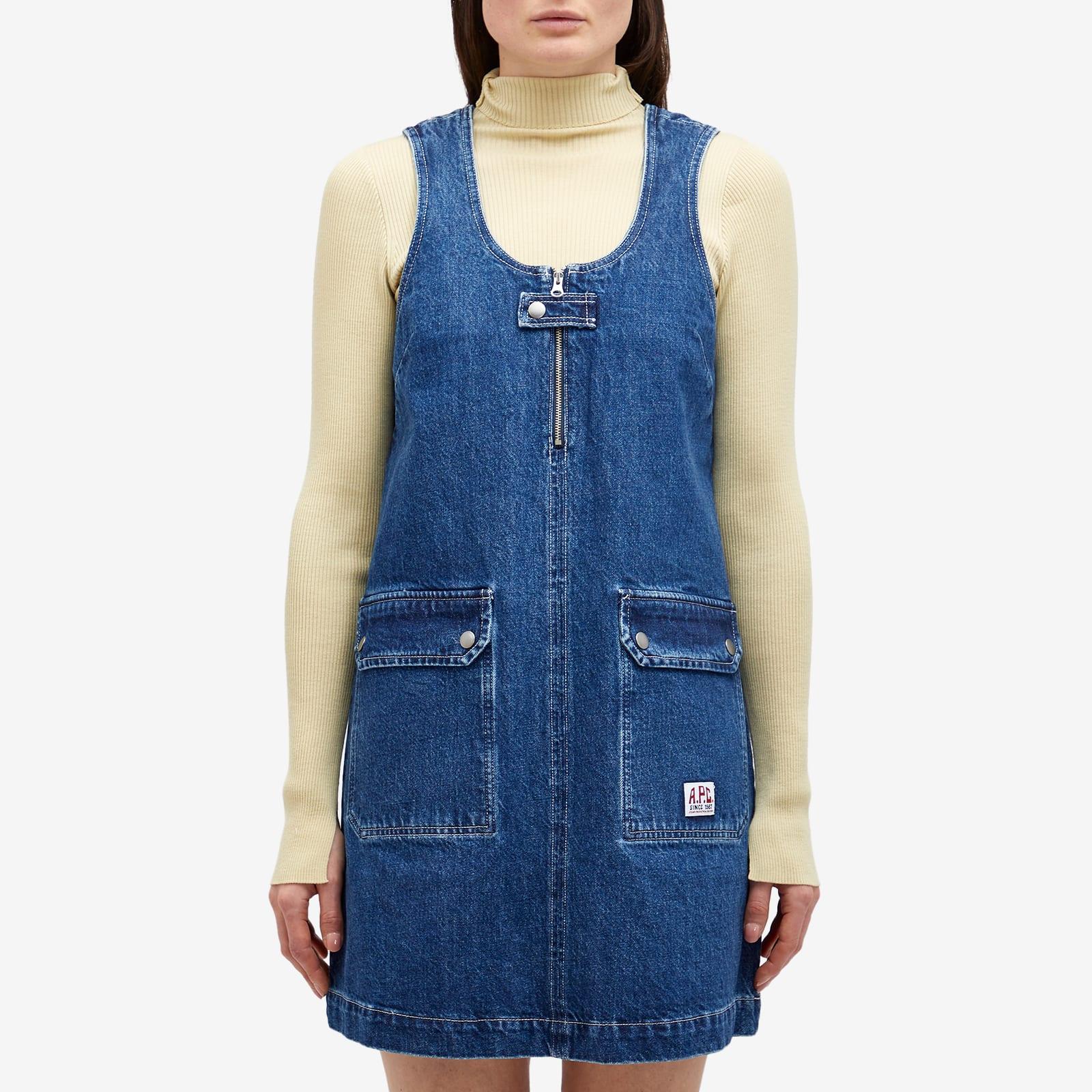 【A. P. C.】Dominic Denim Mini Dress/追跡可能/全国送料無料 FRAME Zip Denim Minidress | endource