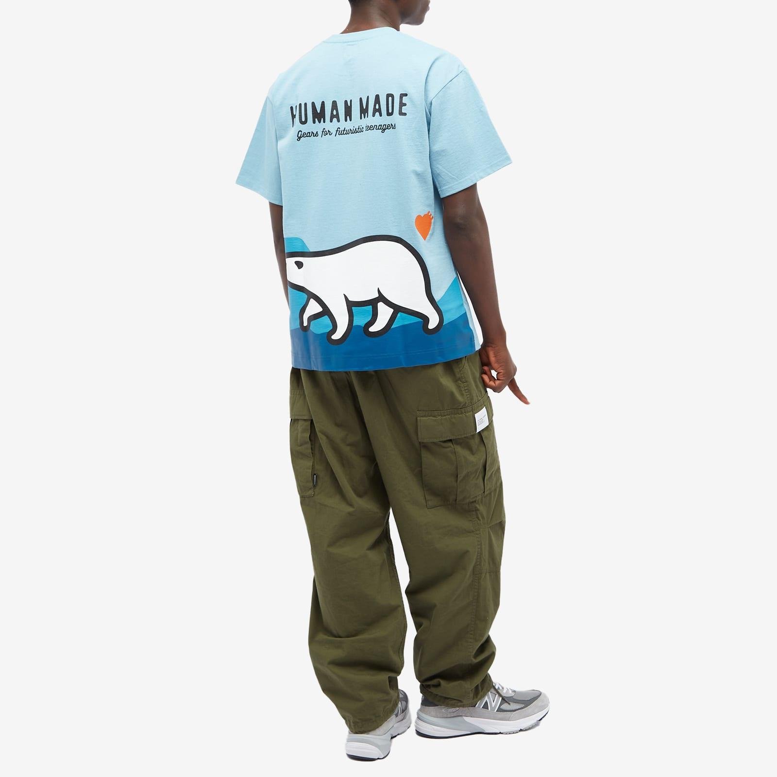 Human Made Polar Bear Print T-shirt in Blue for Men | Lyst