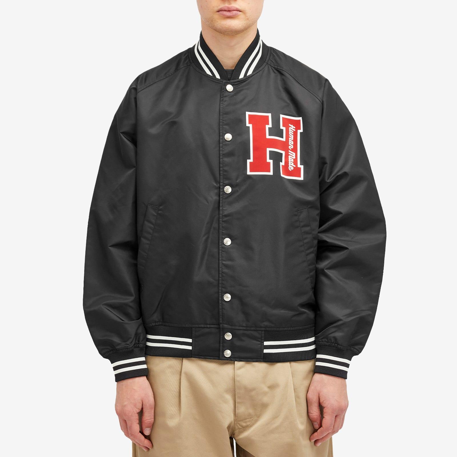 Human Made Glossy Nylon Stadium Jacket in Black for Men | Lyst Human Made Glossy Nylon Stadium Jacket in Black for Men | Lyst