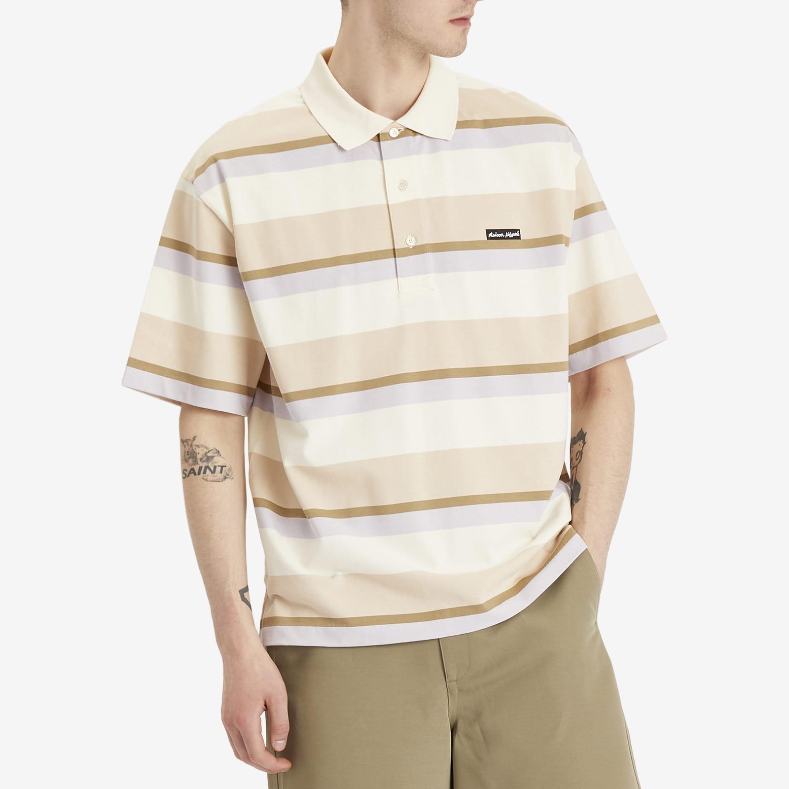 Tシャツ・カットソー MAISON KITSUNE STRIPED LS OVERSIZE POLO STRIPED LS OVERSIZE POLO | Maison Kitsuné