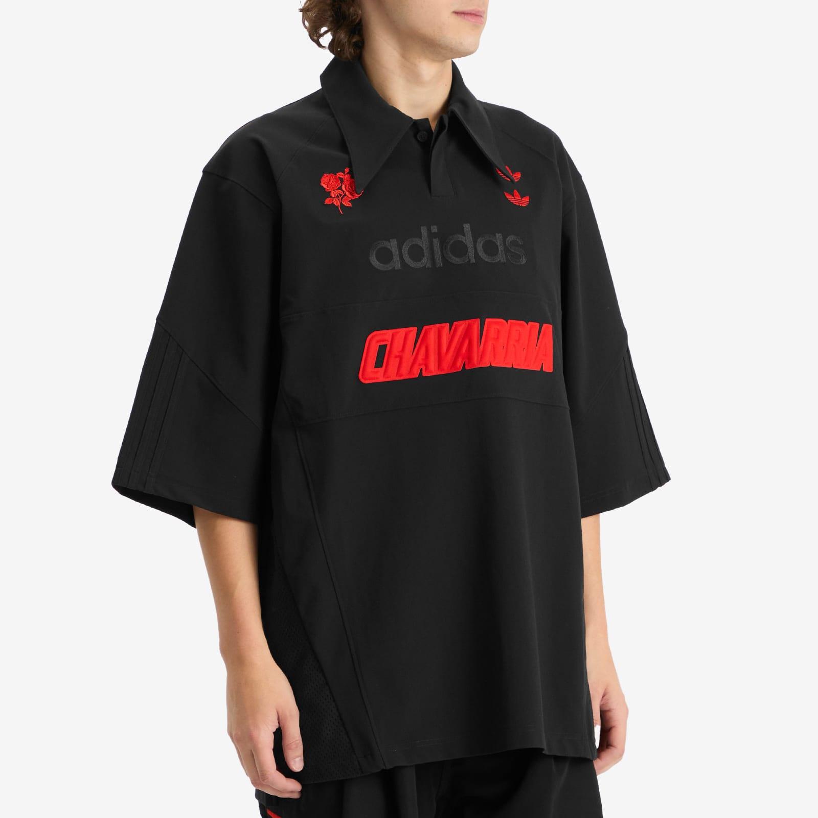 adidas X Willy Chavarria Polo Shirt in Black for Men | Lyst