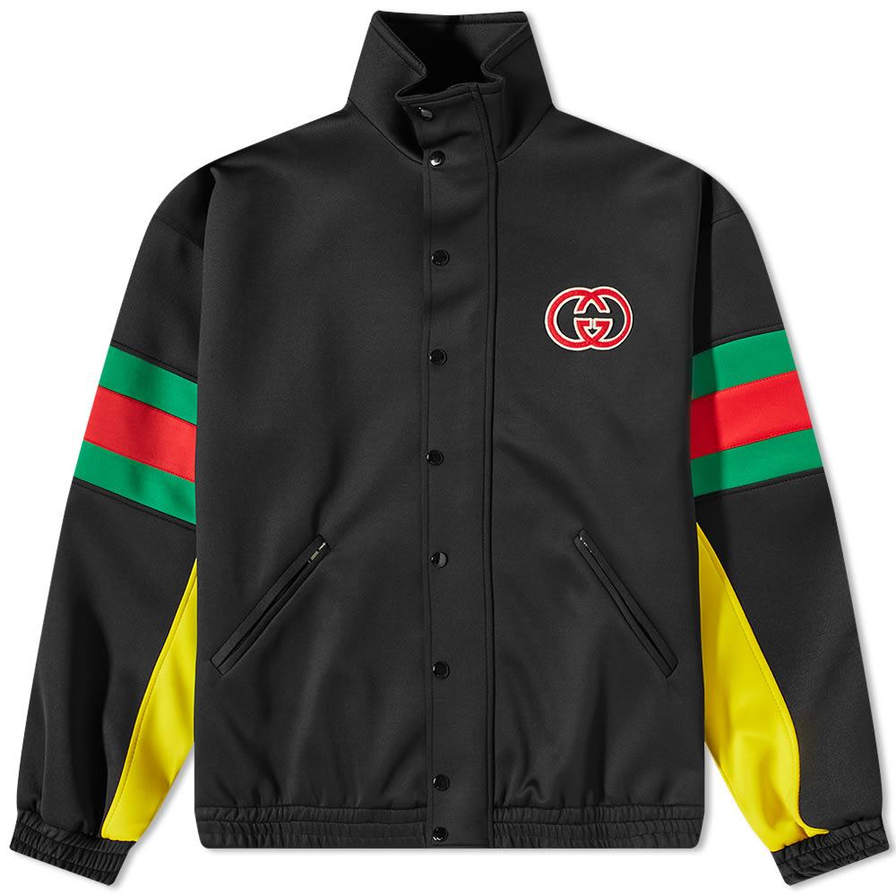 Gucci Logo Grg Track Jacket in Black for Men | Lyst UK