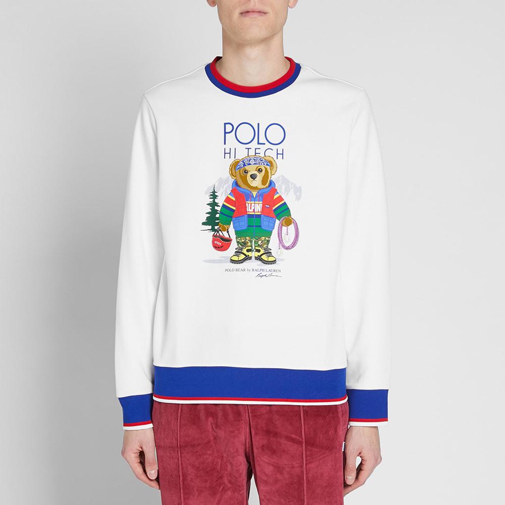 Polo Ralph Lauren Synthetic Hi Tech Bear Sweatshirt in White for Men | Lyst