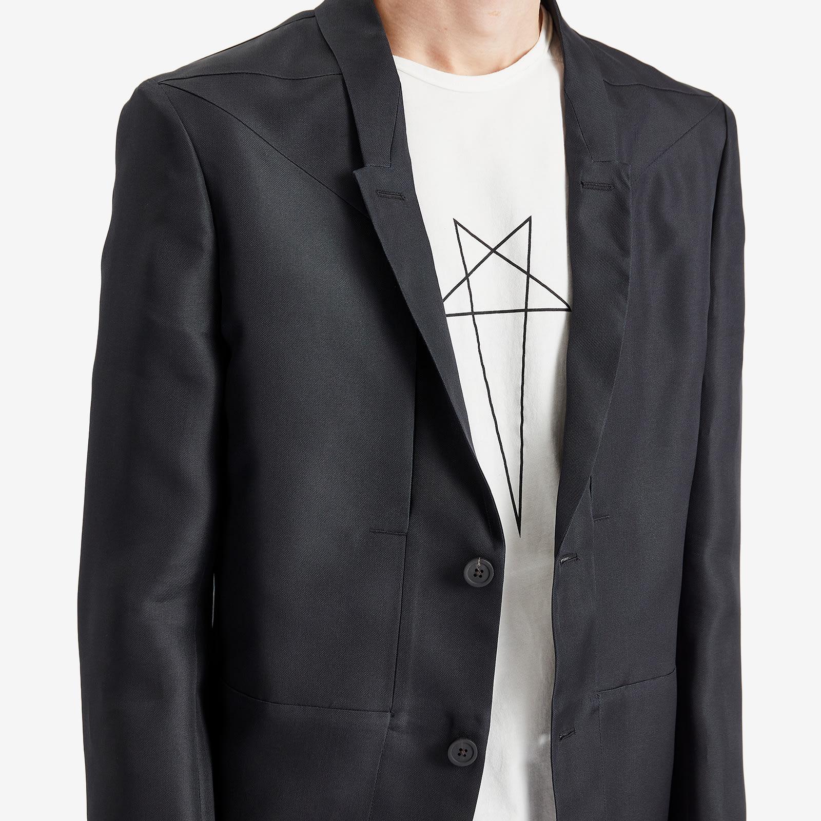 Rick Owens Silk Gazar Lido Jacket in Black for Men | Lyst UK