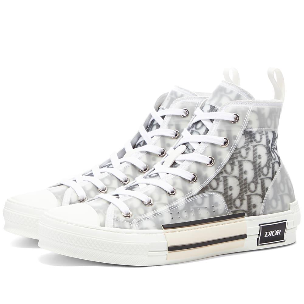 Dior Homme Dior Oblique Technical Canvas B23 High-top Sneakers in White for  Men - Lyst