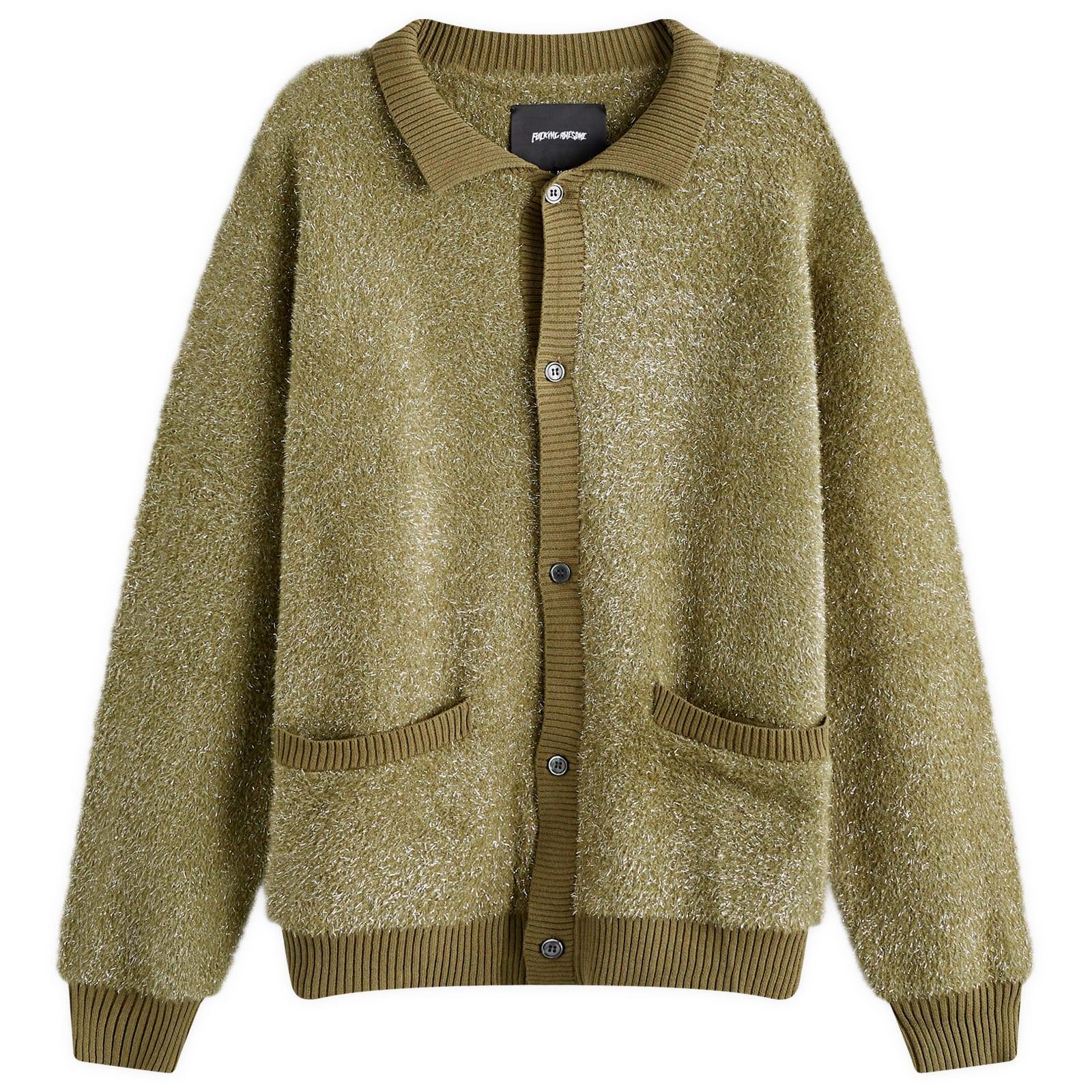 Fucking Awesome Big Night Out Cardigan in Green for Men