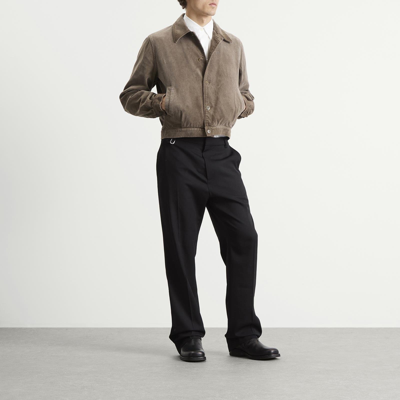 オーラリー PIGMENT DYED FINX CORDUROY BLOUSON Pigment Dyed Finx Corduroy Blouson in Olive Brown – SVRN