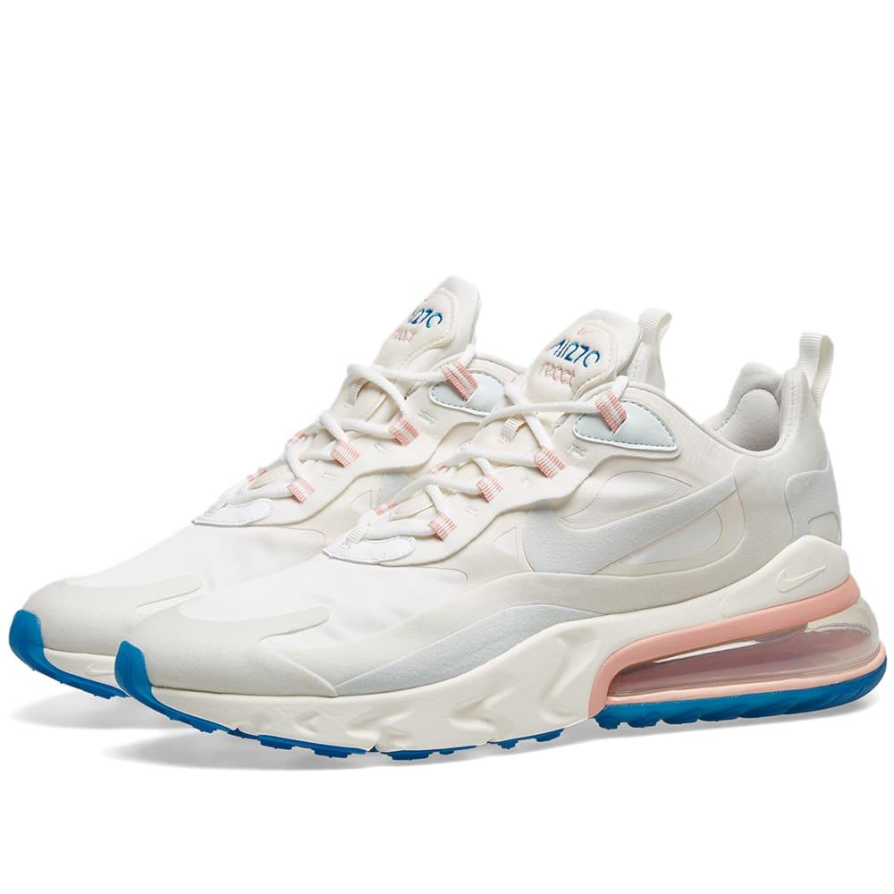 Nike Rubber Air Max 270 React Shoes in White | Lyst