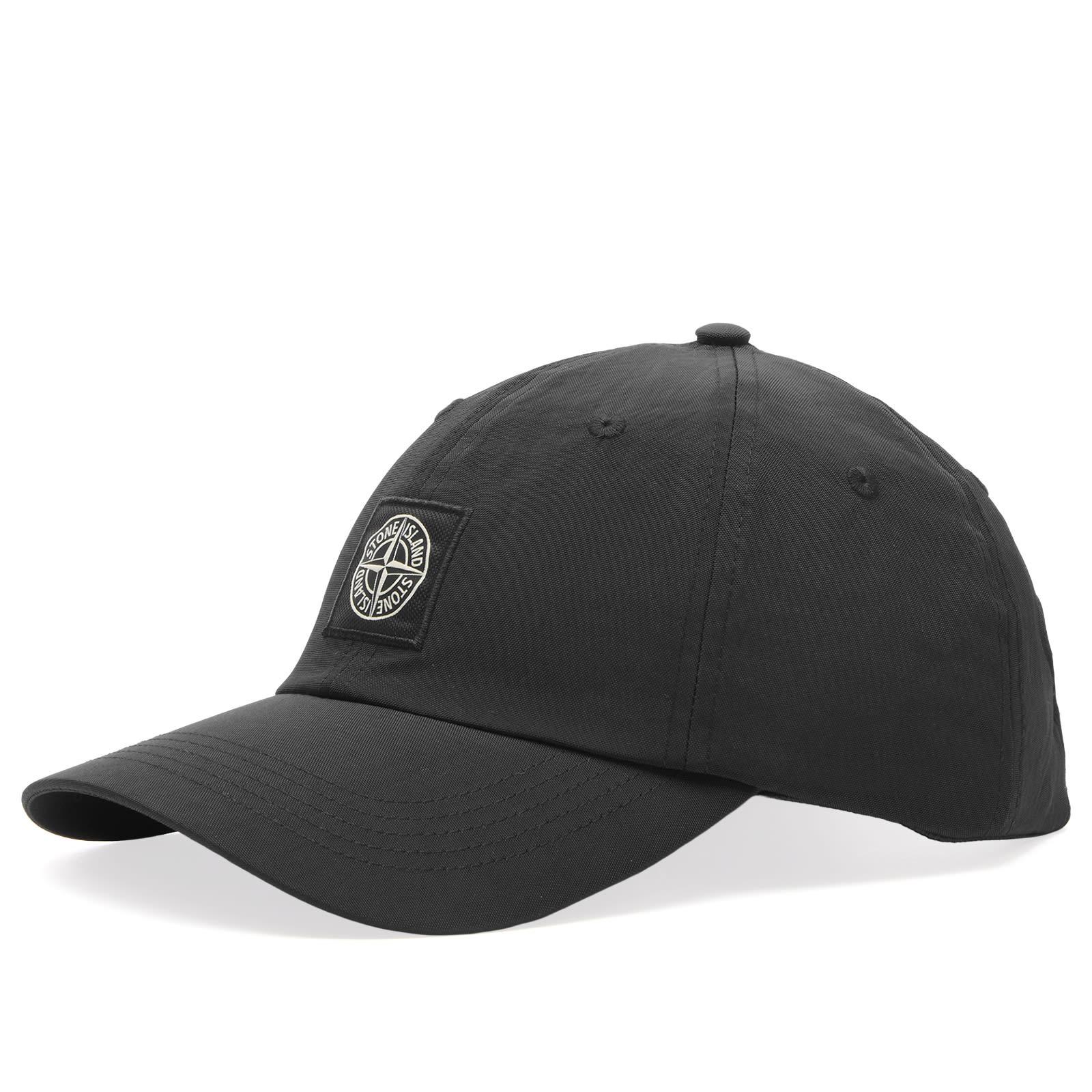 Stone Island Recycled Nylon Oxford Cap in Black for Men | Lyst