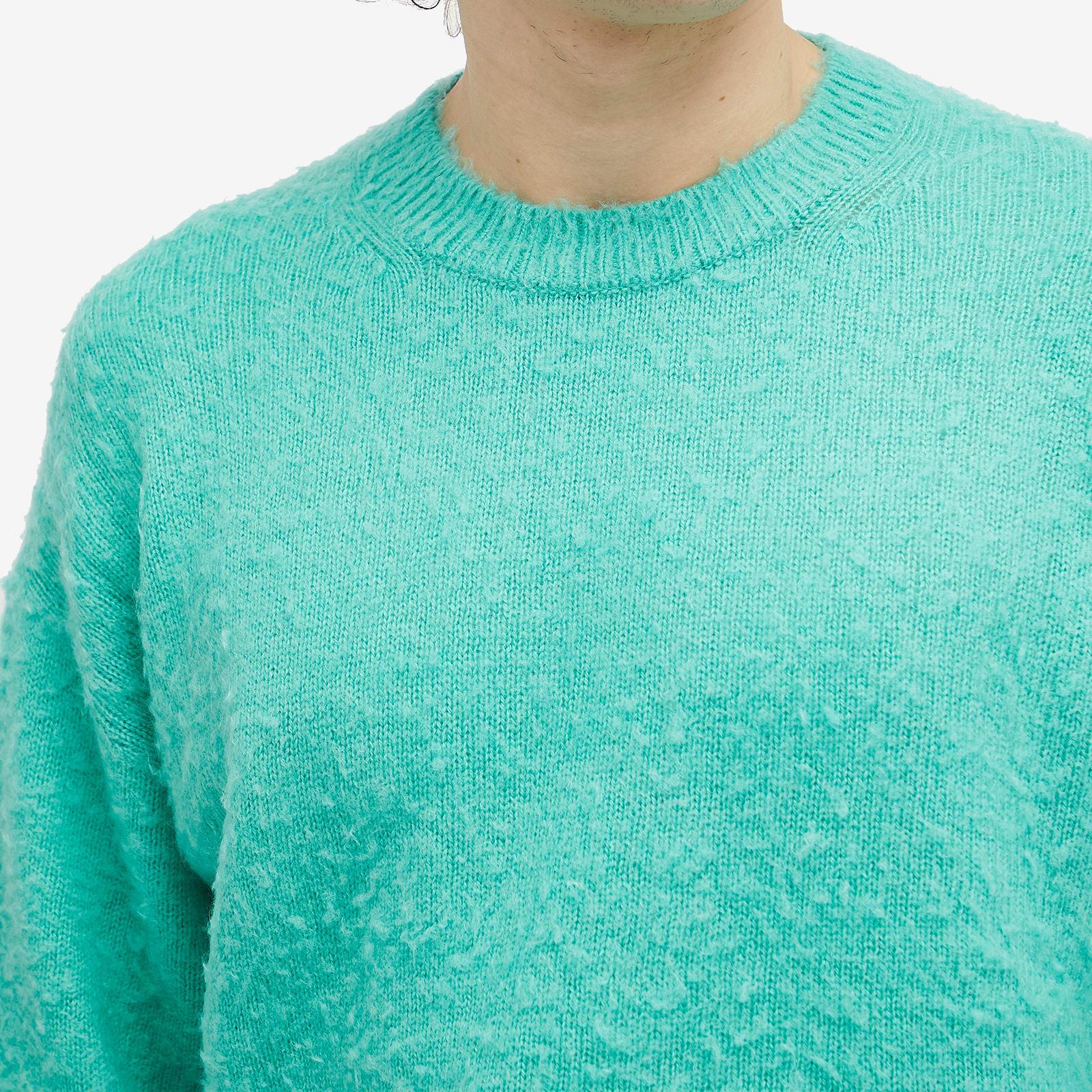 AURALEE WOOL CASHMERE HIGH GAUGE KNIT POLO サイズ 4 navy