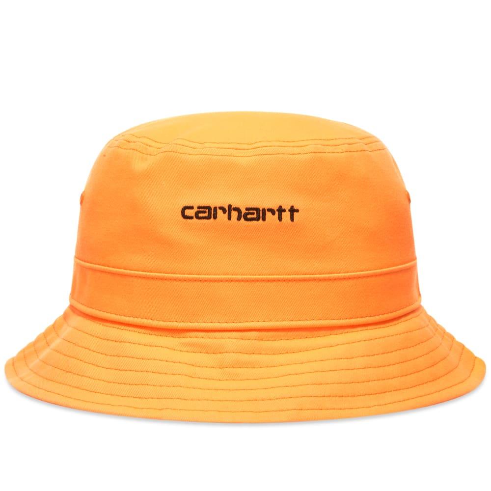 Carhartt WIP Cotton Script Bucket Hat in Orange for Men - Lyst