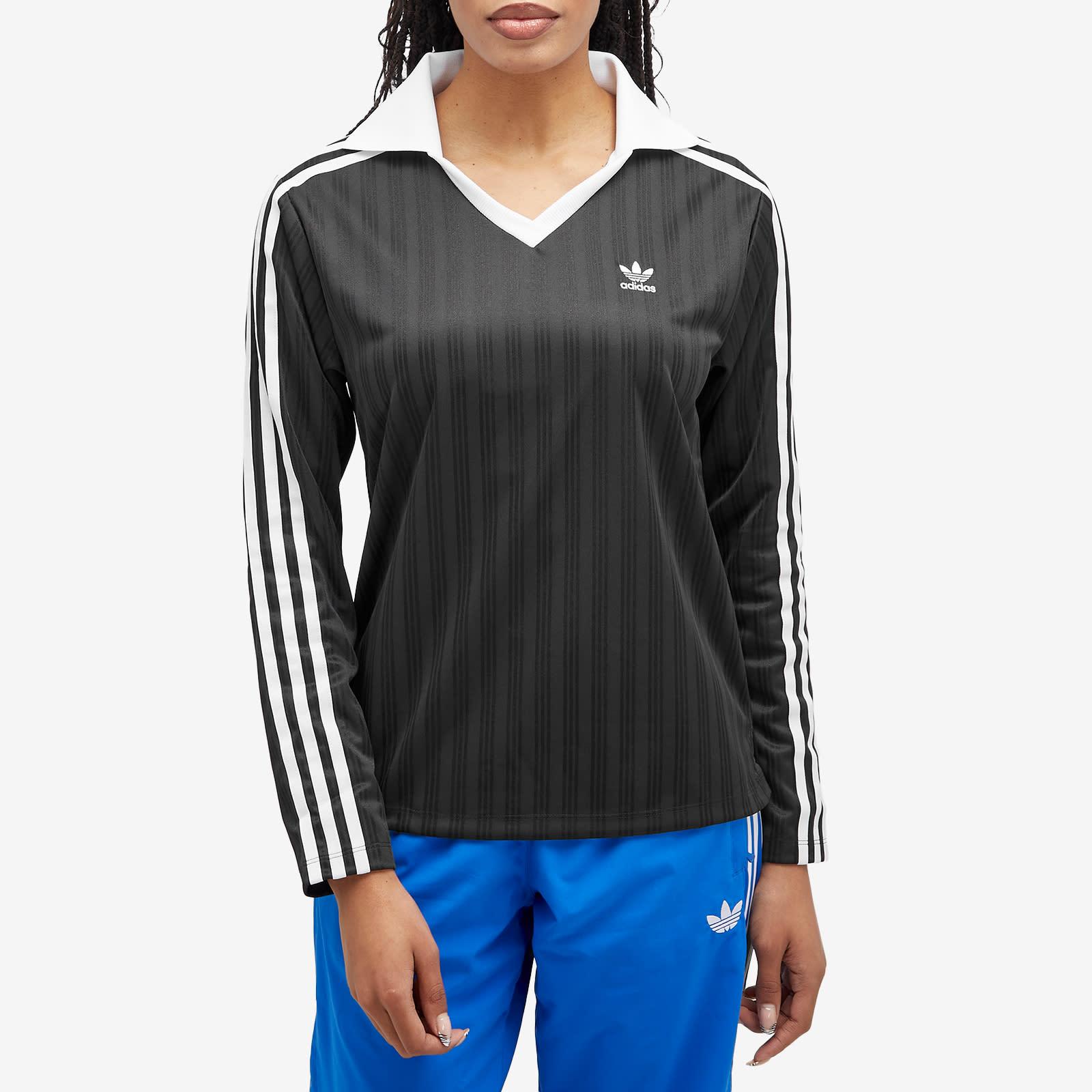 Tシャツ・カットソー ADIDAS V Neck Long Sleeve Shirt 5FT964 adidas V-Neck Long Sleeve T-Shirt in Black | Lyst UK