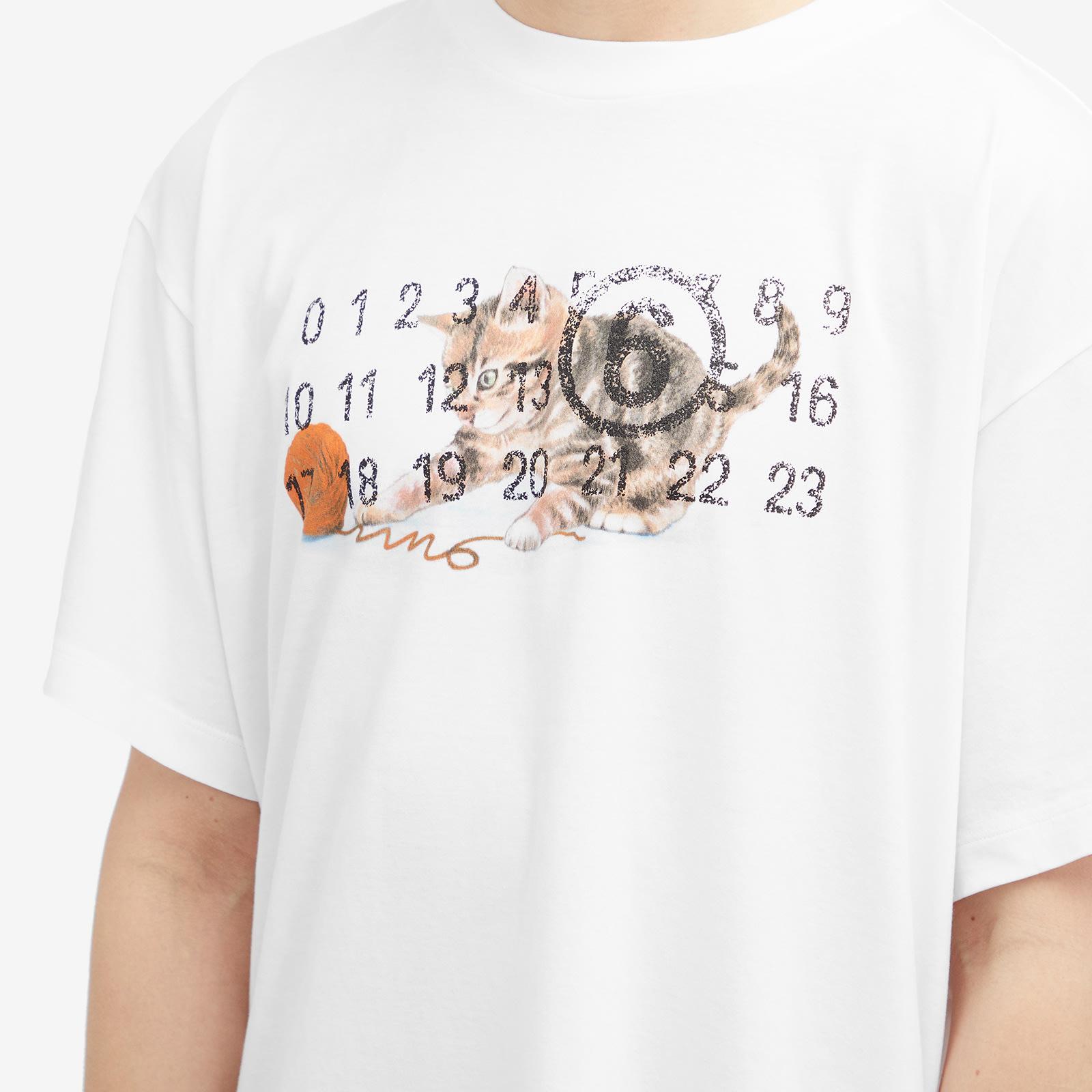 MM6 by Maison Martin Margiela Kitten Number Logo T-Shirt in