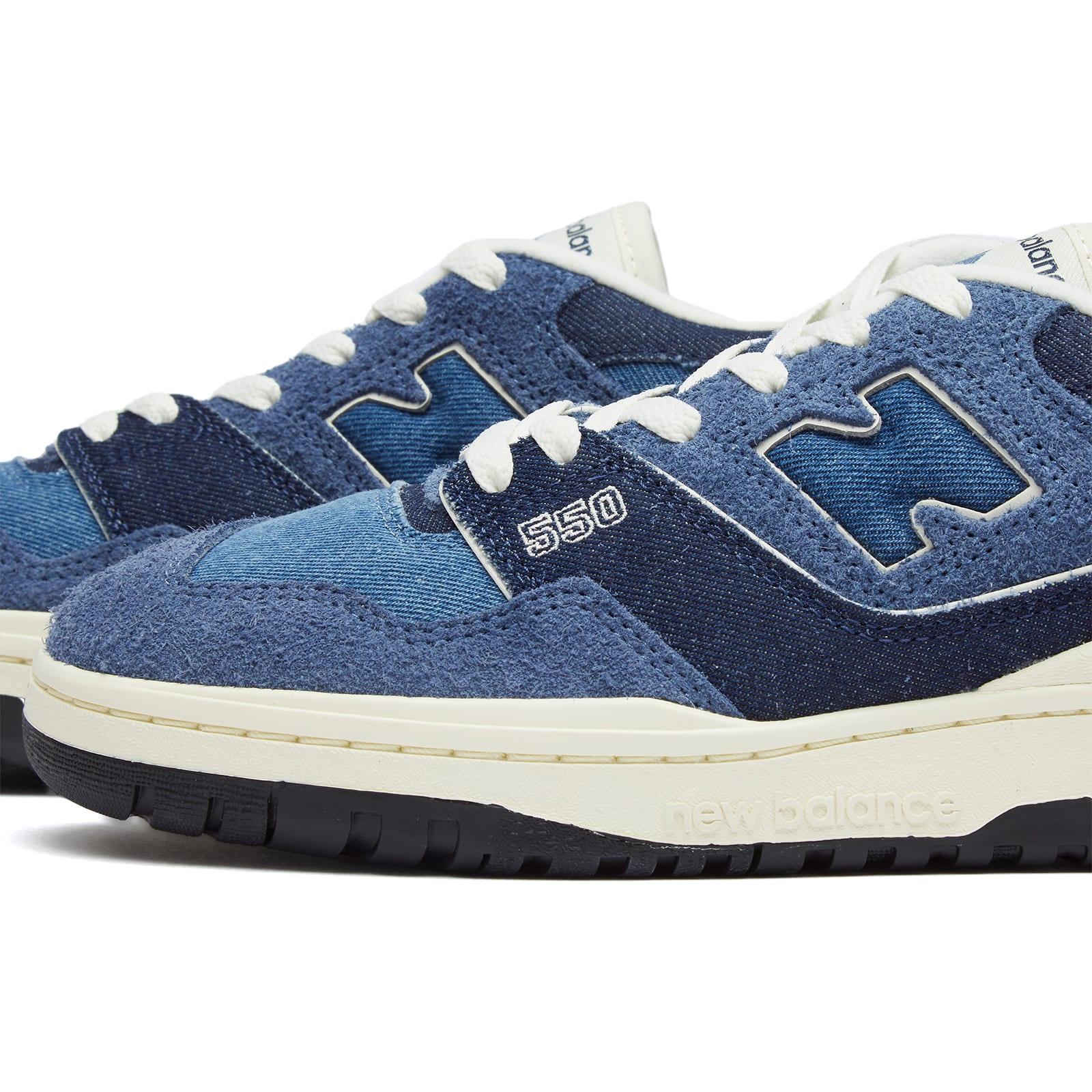 New Balance Denim Paneled Suede Sneakers in Blue Lyst UK