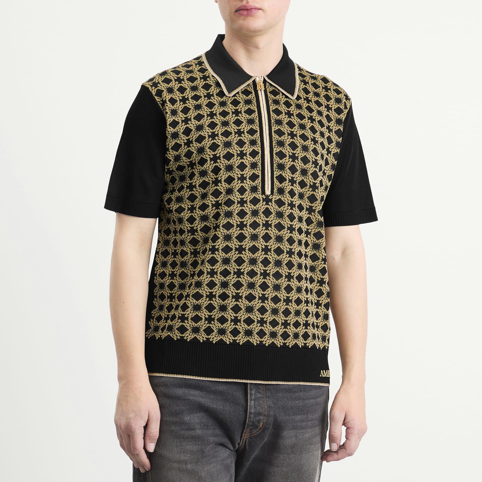 Amiri Ma Quad Zip Polo in Black for Men | Lyst